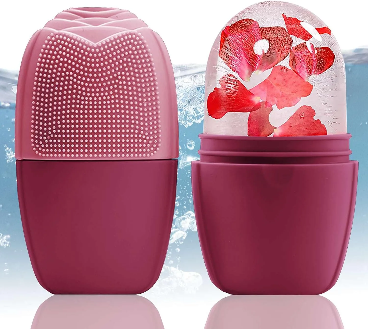 Rodillo de hielo para rostro Xhjri modelo Rose