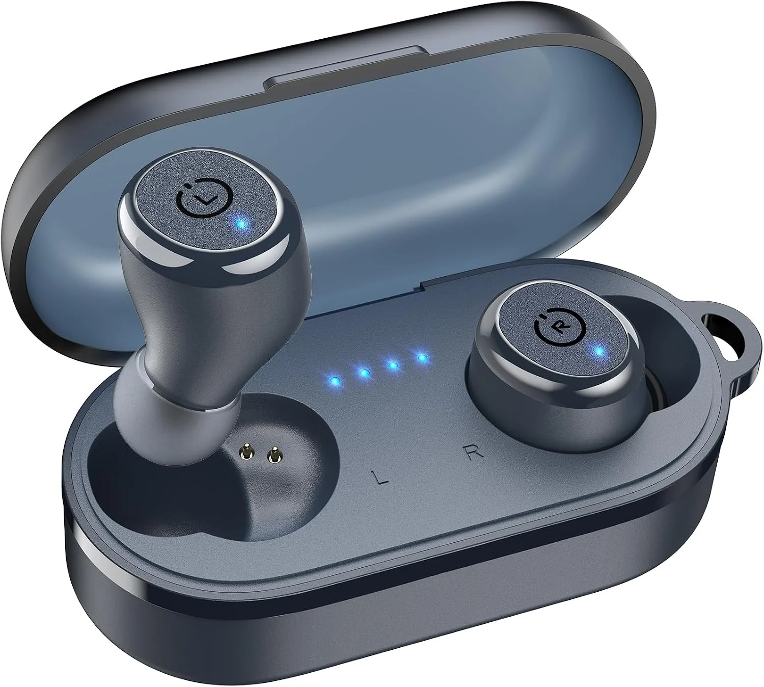 TOZO T10 Wireless Earbuds Powerful Bass Stereo Wireless Charging, APP, IPX8
