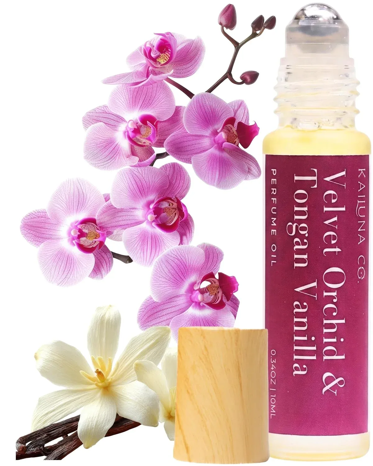 Perfume Roll On Kailuna Co. Velvet Orchid & Tongan Vanilla con Aceite Esencial