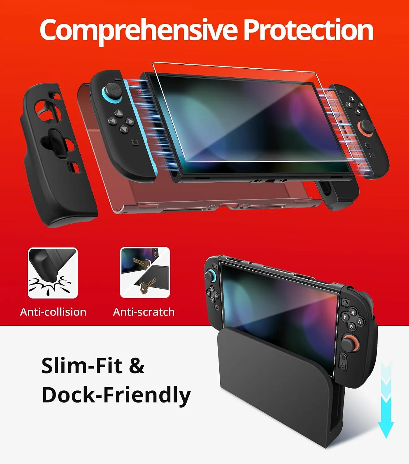ivoler 22-in-1 Accessories Bundle Kits for Nintendo Switch 2,Carrying Case