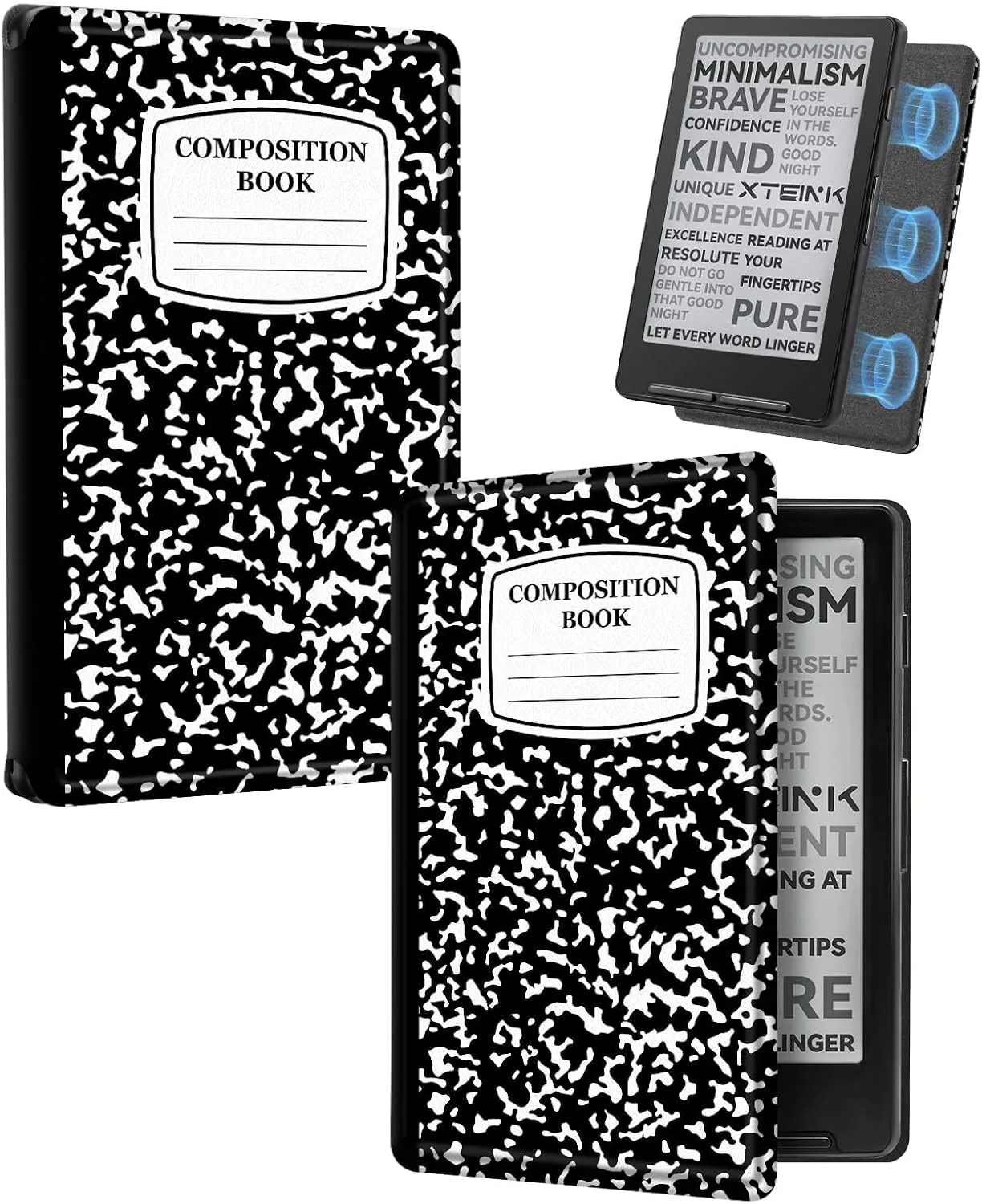 CoBak Magnetic Case for XTEINK X4, Ultra-Lightweight Protective Cover for Xteink X4 E-Reader, Secure Magnetic Attachment(Notekbook Pattern)