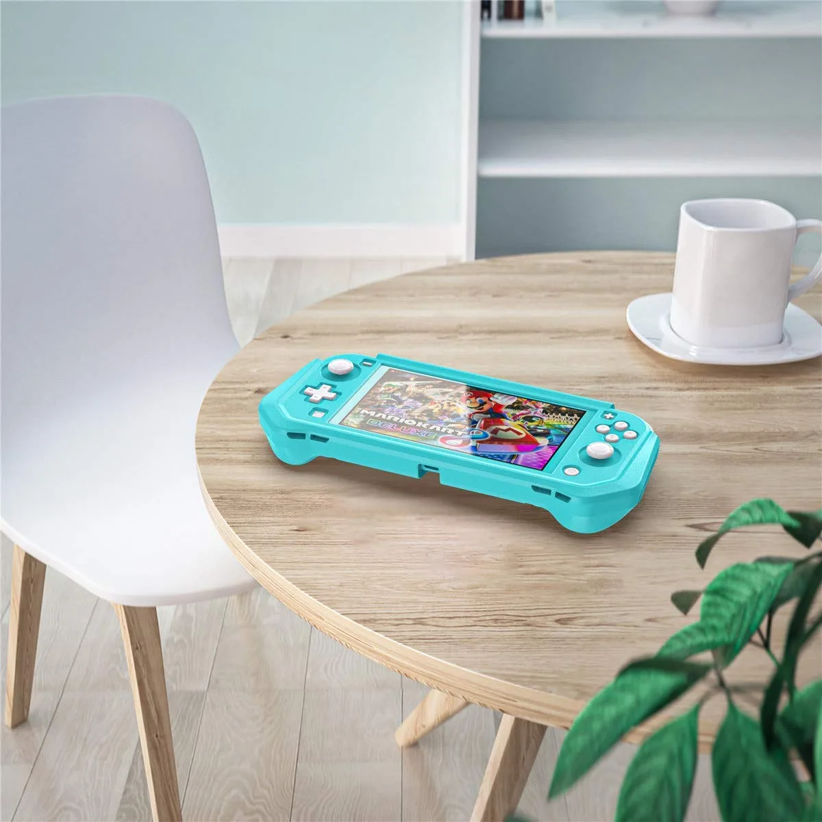 iNOTOGG Turquoise Anti-Scratch Protective Case for Nintendo Switch Lite, Ergonomic Design with Precise Cutouts