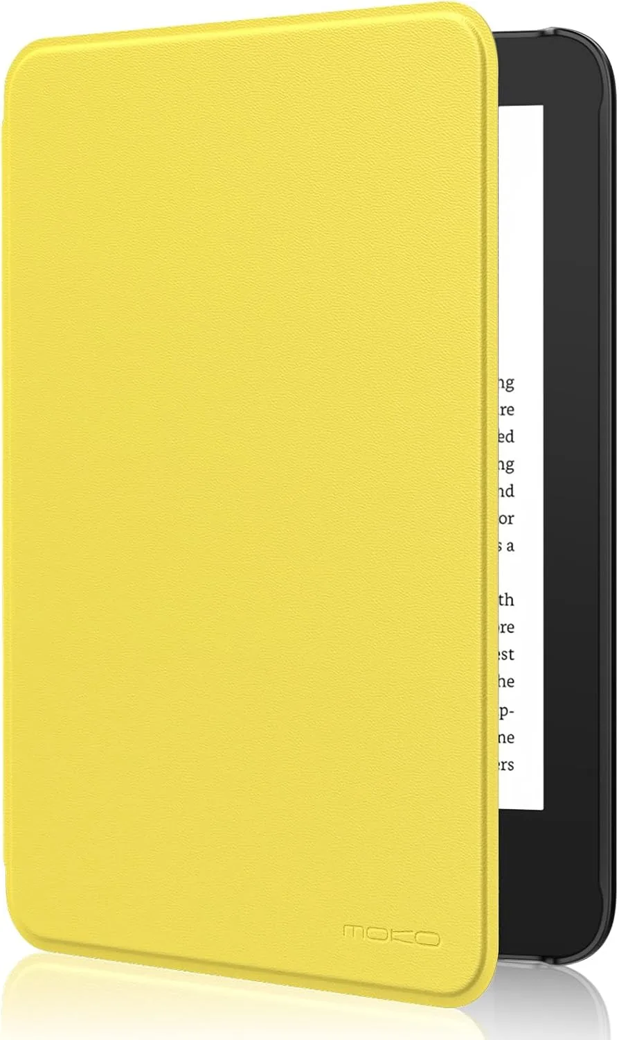 MoKo Case for 6" Amazon Kindle Basic 11th Gen 2024/2022, Light Yellow