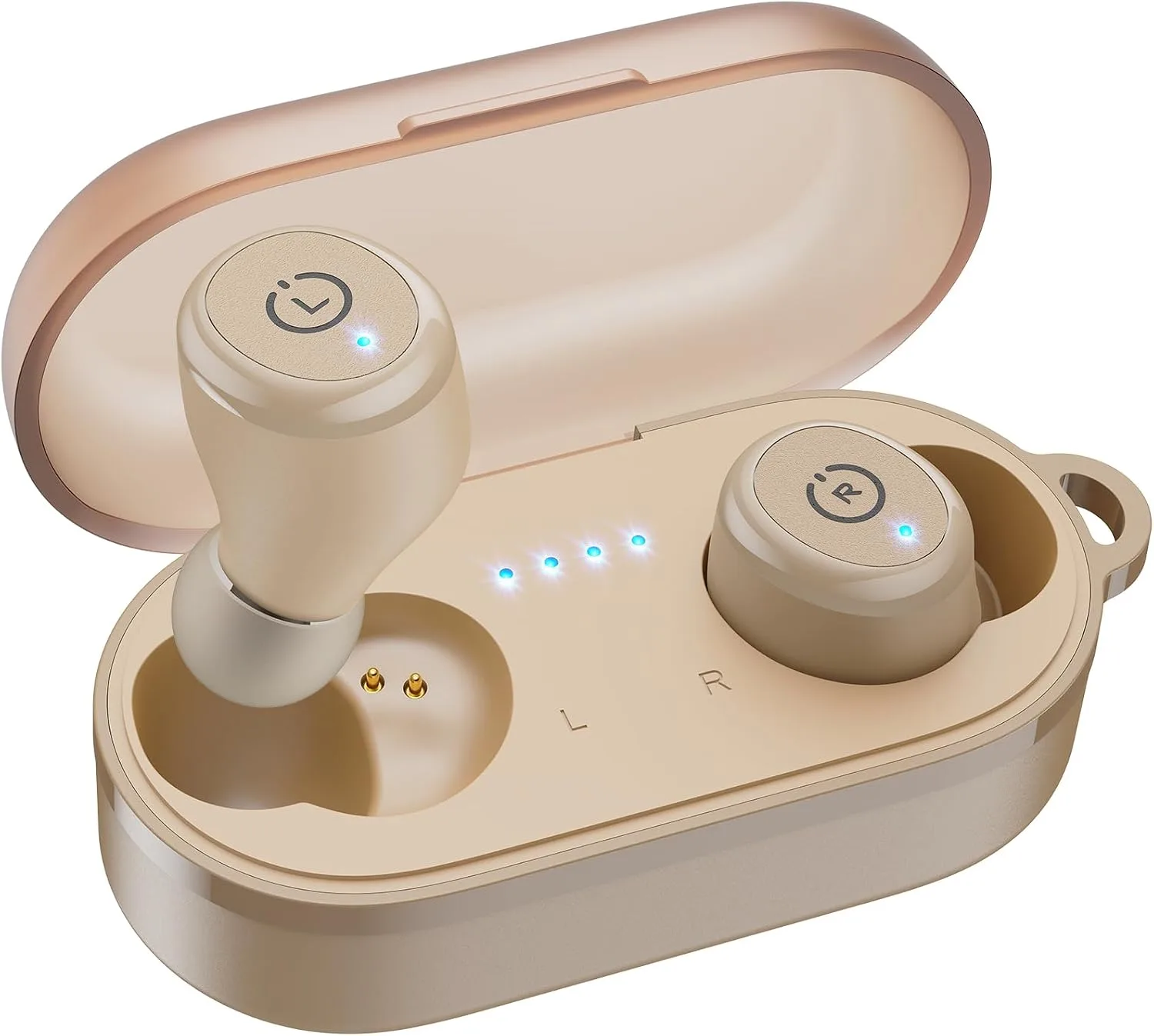 TOZO T10 Wireless Earbuds Powerful Bass Stereo Wireless Charging, APP, IPX8