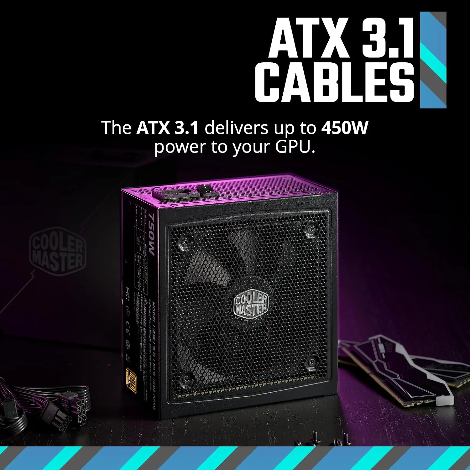Cooler Master MWE Gold 750 V3 Power Supply, PCIe 5.1 Ready