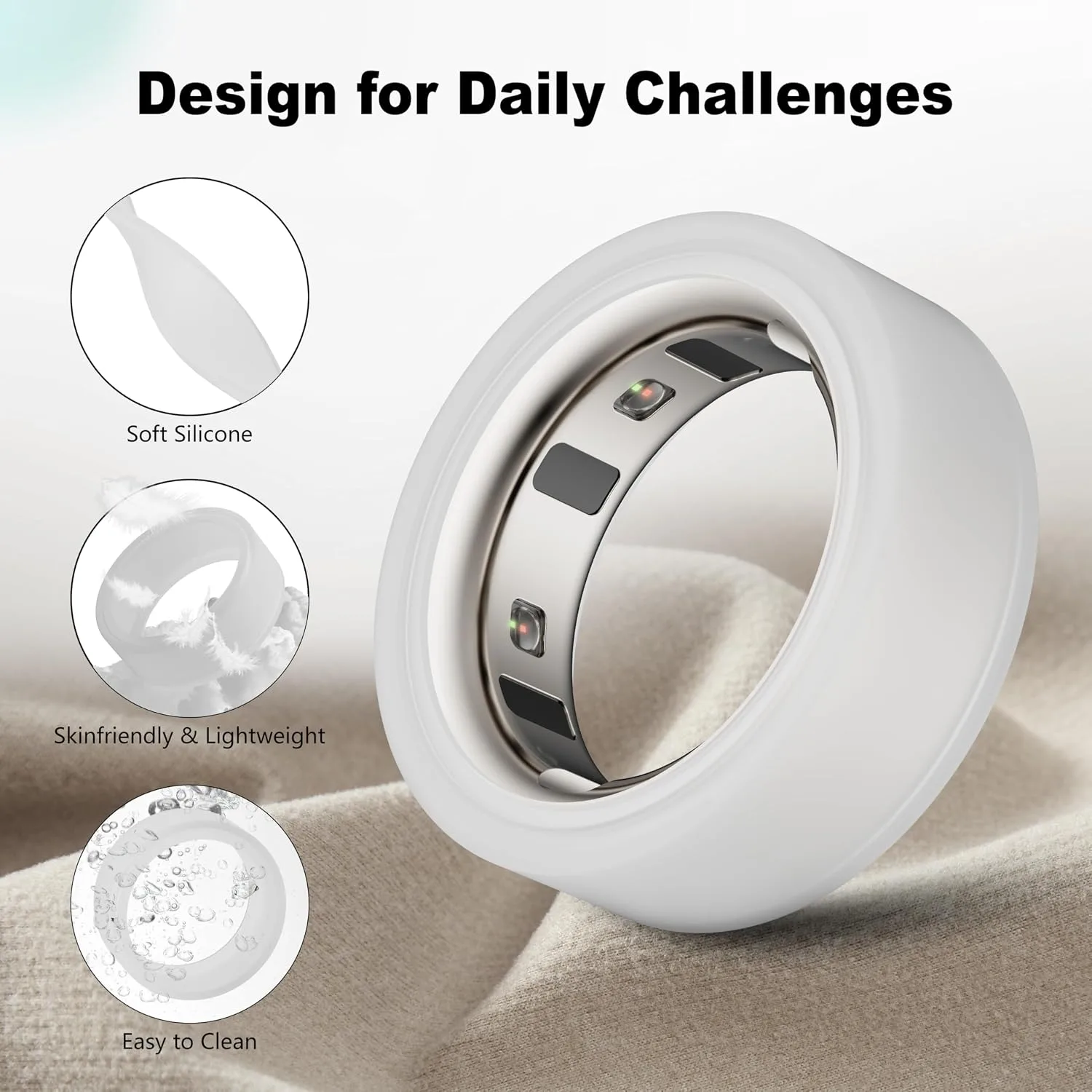 Protector Compatible for Oura Ring 4/Gen4 Ceramic/Gen3 Cover,Scratch-proof