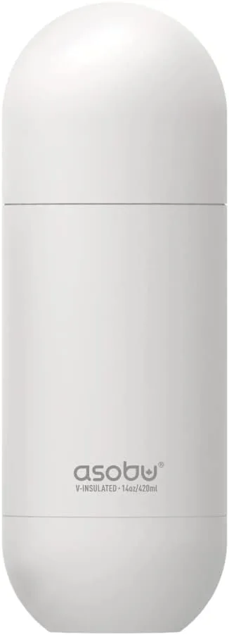 Asobu Orb Stainless Steel Double Wall Insulated Travel Water Bottle 14 Ounce (Pastel Green)