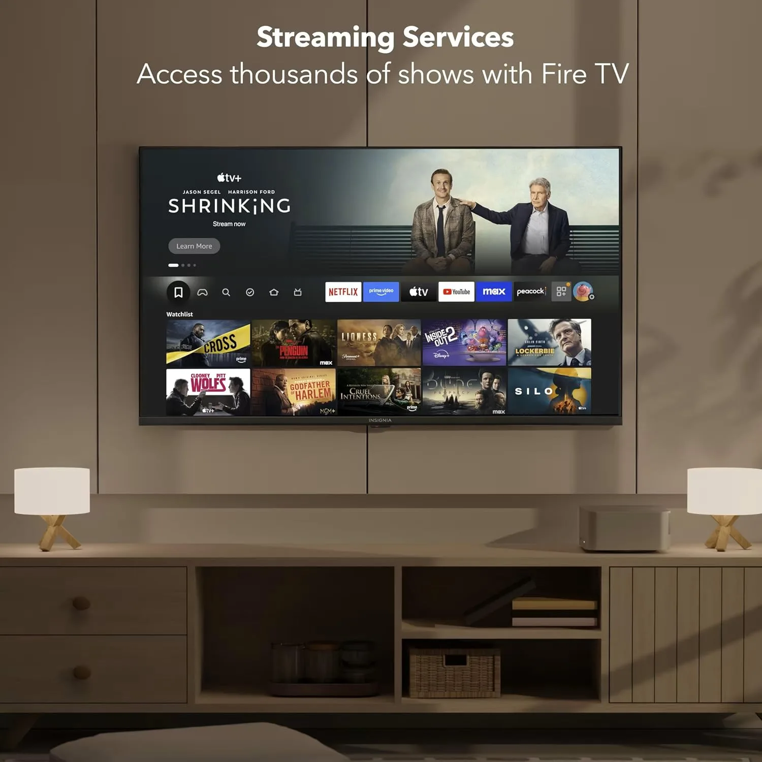INSIGNIA 50" Class F50 Series LED 4K UHD Smart Fire TV, Voice Remote with Alexa, Stream Live TV Without Cable