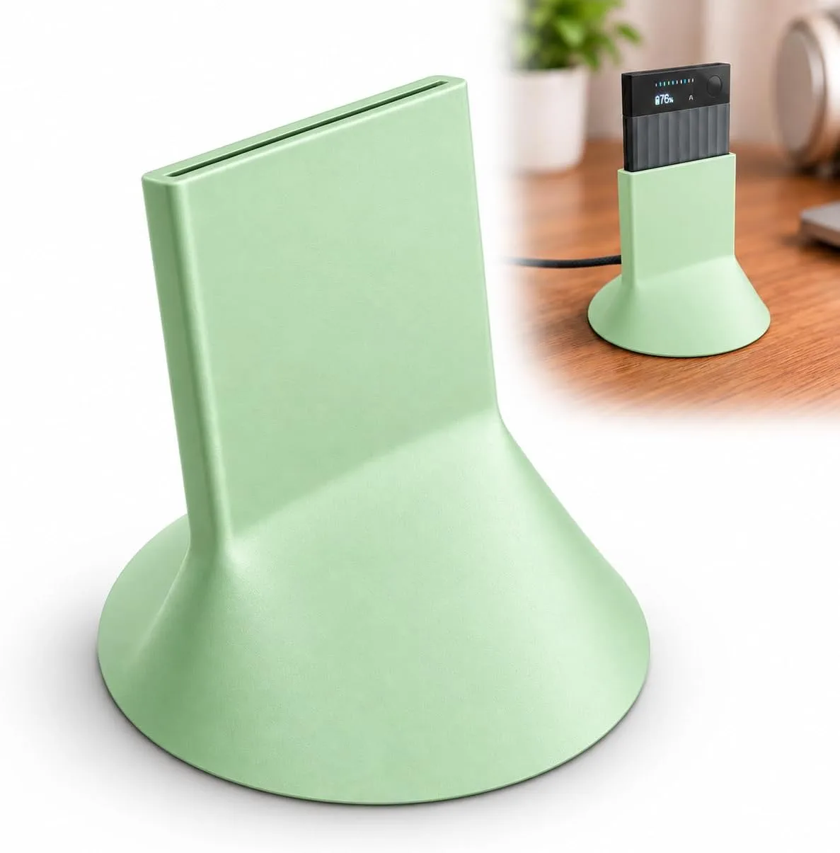 Charging Stand for PLAUD Note and Note Pro, Voice Recorder Dock, Holder (Green)