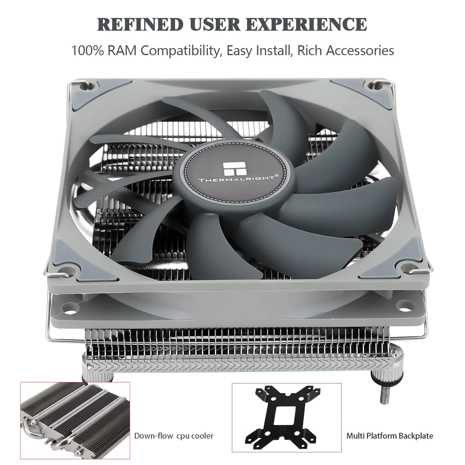 Thermalright AXP90-X36 Low Profile CPU Air Cooler, 36mm Height CPU Cooling