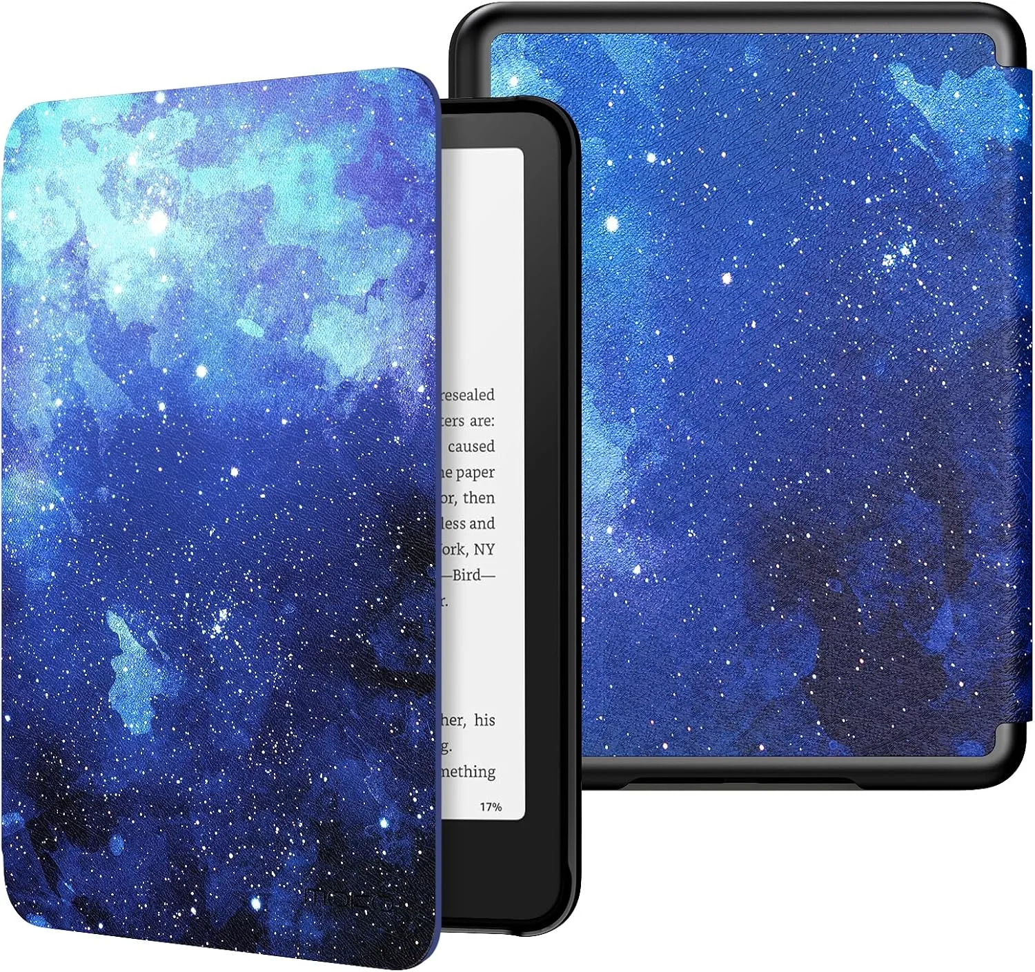 Moko Case for 7" Kindle Paperwhite 12th Gen 2024/Colorsoft, Blue Starry Sky