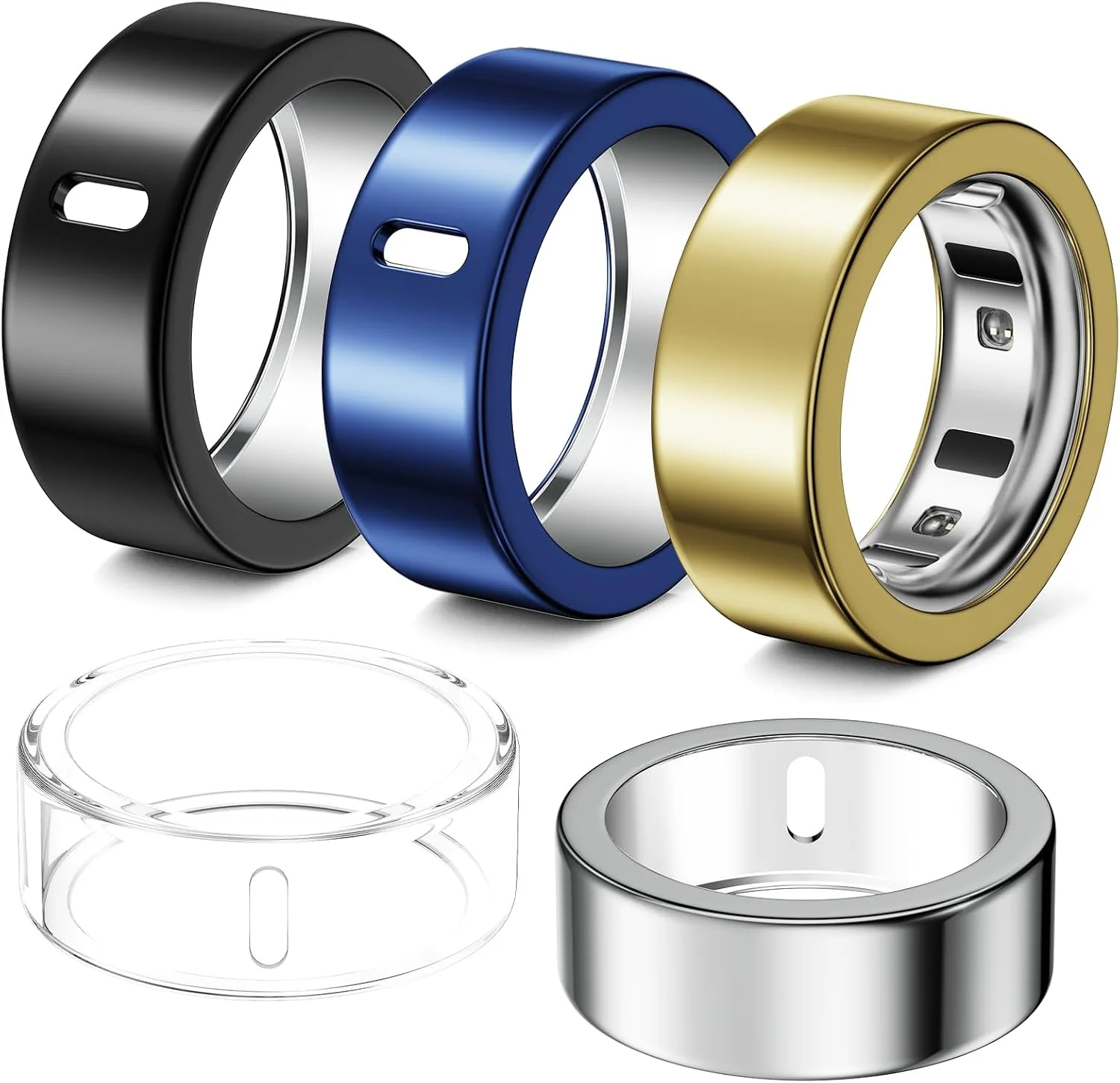 5 Pack Covers Compatible with Oura Ring 4/Oura Ring 3-Size 8