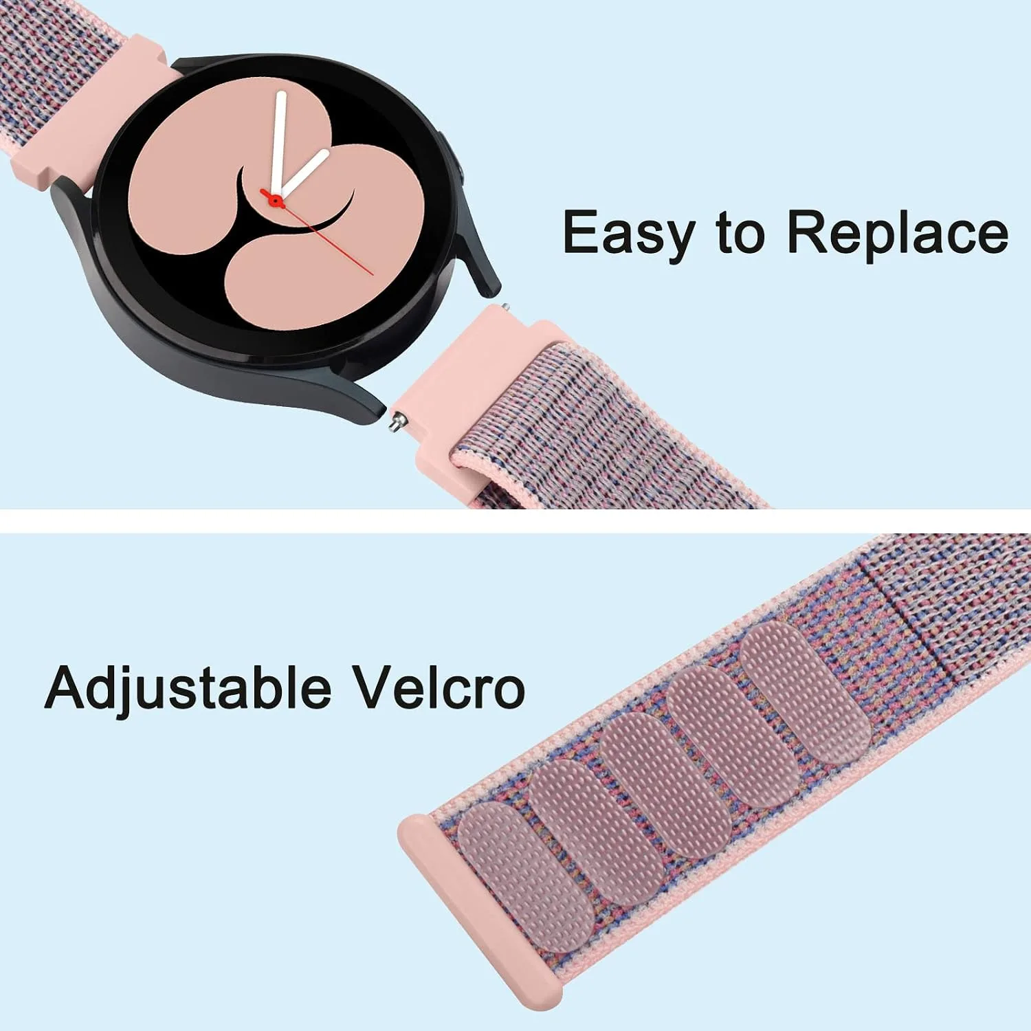 Amzpas Nylon Bands Compatible with COROS PACE 4 / PACE 3 / Pro/APEX 2 Pro/APEX Pro/APEX 46mm Men Women, 22mm Soft Sport Replacement Strap for Coros Pace 4/3 Watch