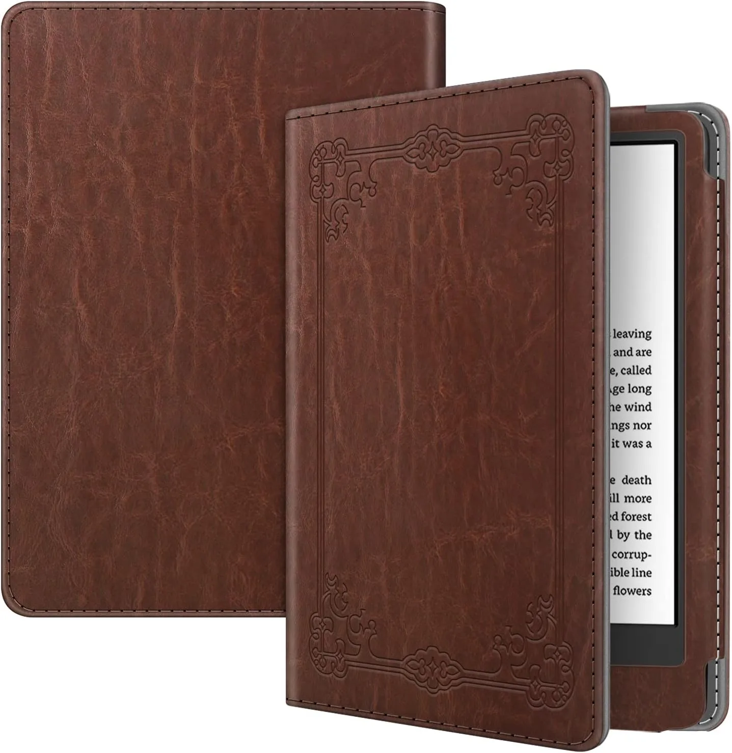 Fintie Folio Case for 6" Kindle 11th Generation 2024/2022, Vintage Brown