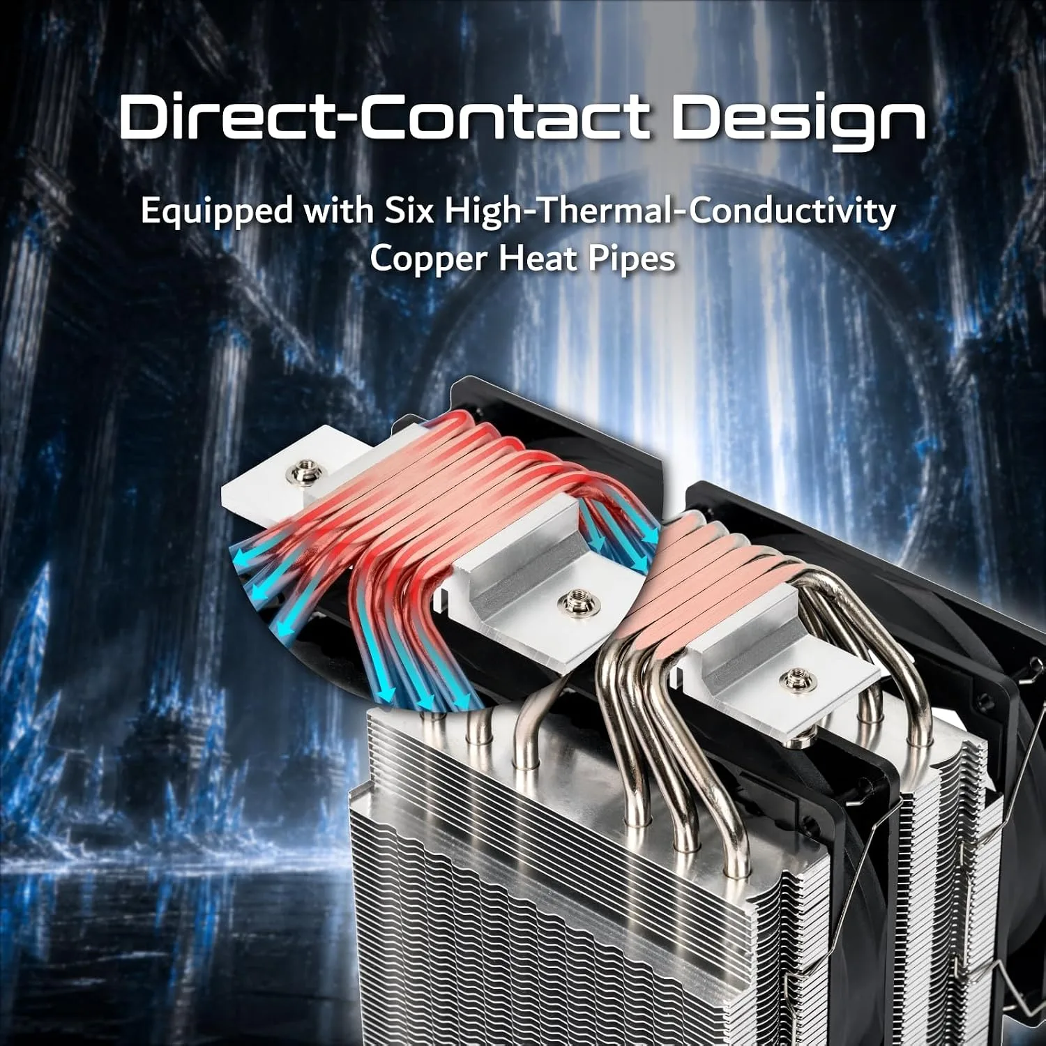 KINGCOOL CRYO Titan SE 120mm Dual-Tower CPU Air Cooler 260W TDP PC Cooler