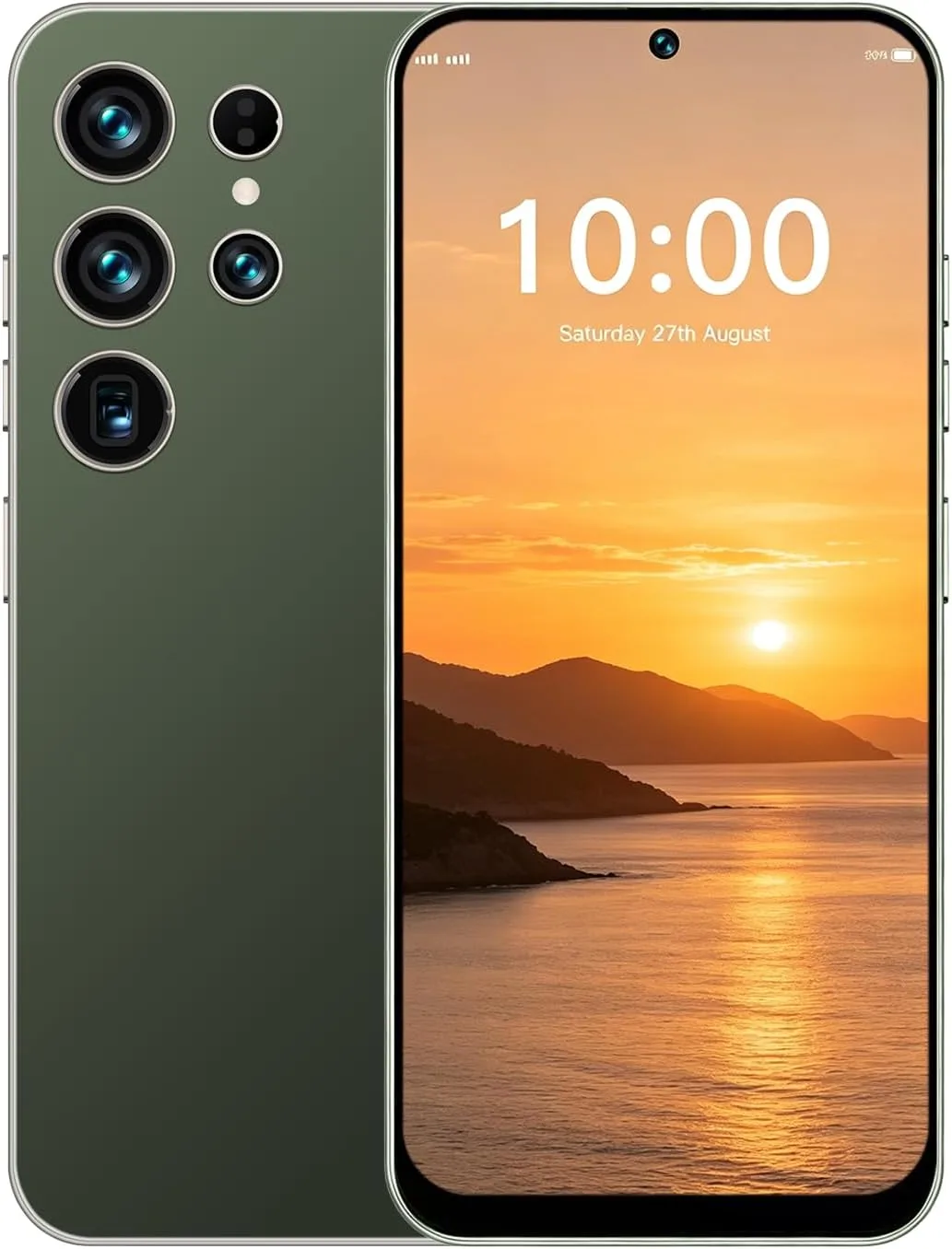 4G Smartphone Unlocked, Android 12.0 Mobile Phones 6.6'' HD+ Display, 4GB RAM 32GB ROM/256GB SD, 4G Dual SIM Dual Camera, Face ID+WiFi+BT+FM+GPS+OTG (Military Green)