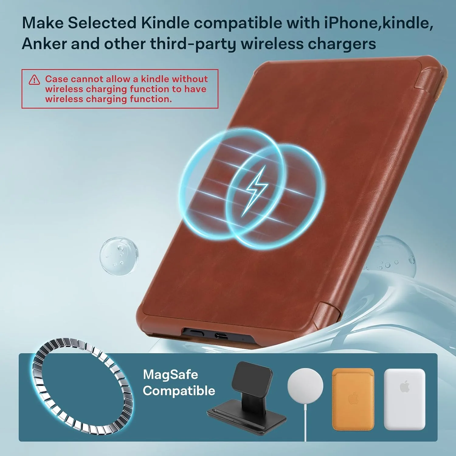 CoBak 7" Lightweight Stand Case, not for iPad (A072401),Brown Border
