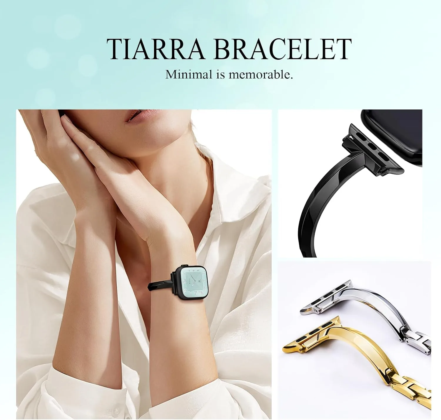 Missair Thin Band Compatible with Apple Watch for Women