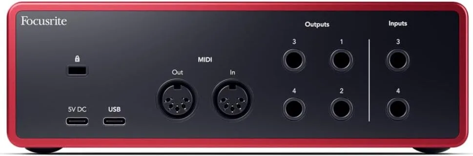 Focusrite Scarlett 4i4 4th Gen USB-C Audio Interface