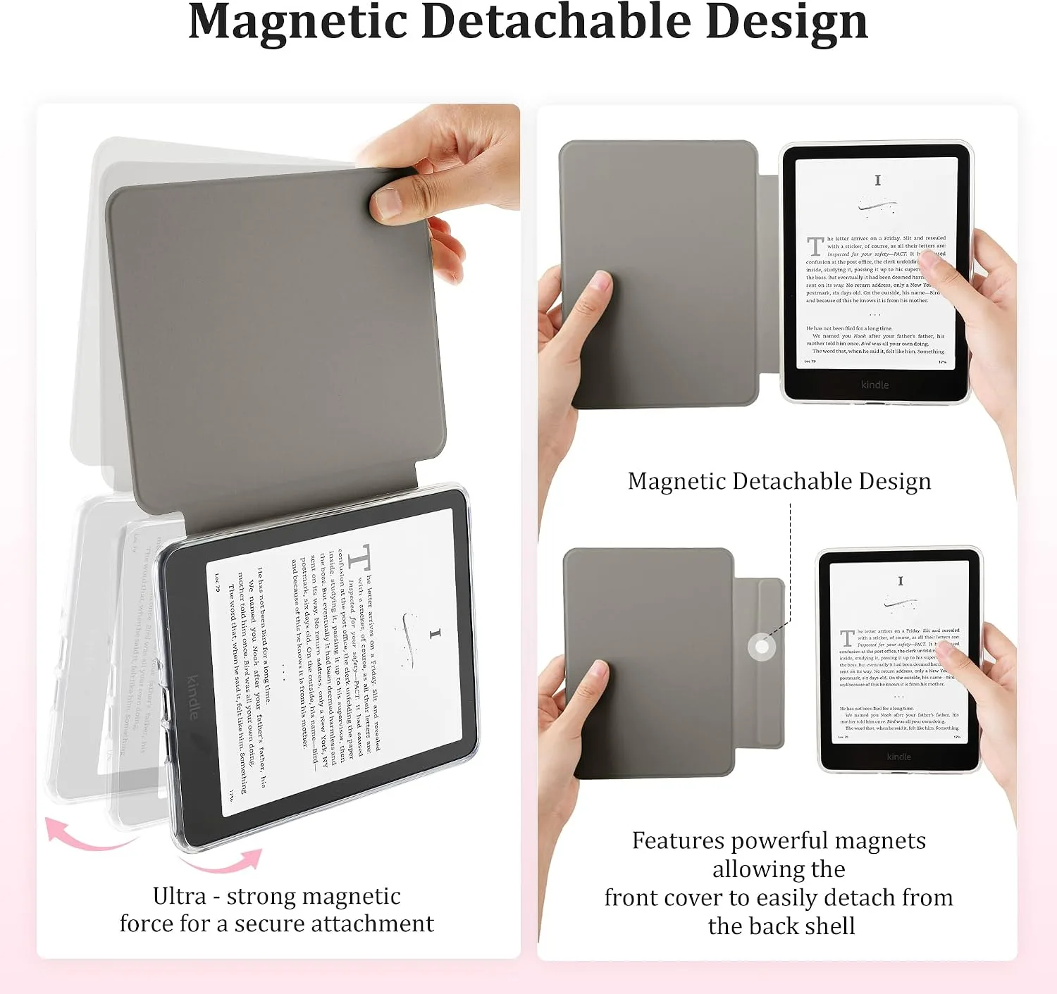 SESENSE Magnetic Case for 7'' Kindle Paperwhite 12th Gen 2024 & Colorsoft