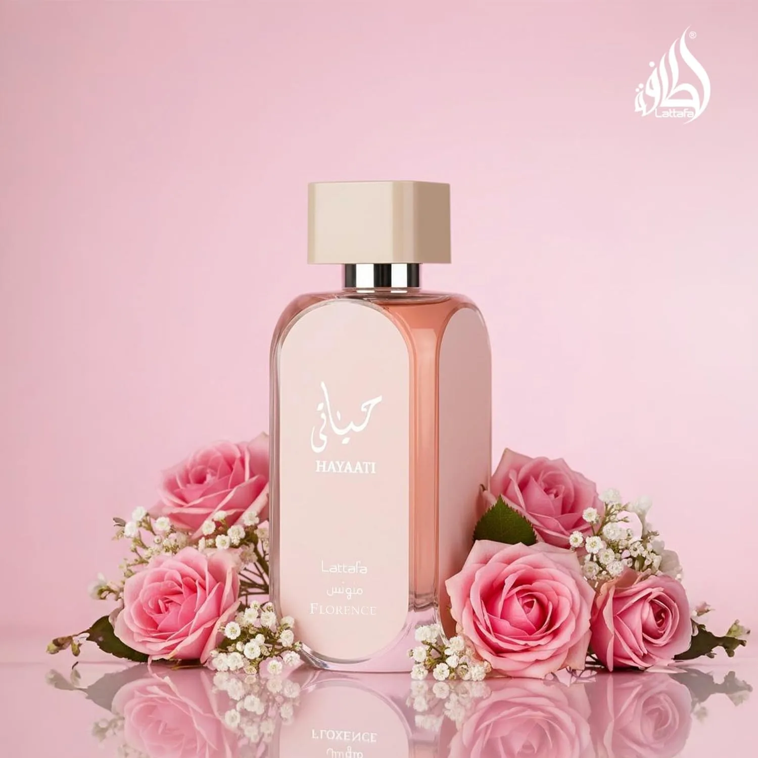 Lattafa Hayaati Florence for Women Eau de Parfum Spray, 3.4 Ounce