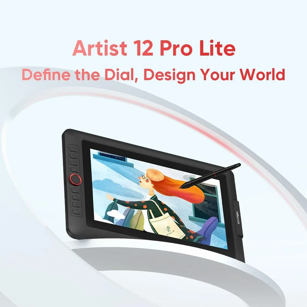 XPPen Artist 12 Pro Lite Version Drawing Tablet with Screen 8192 Stylus