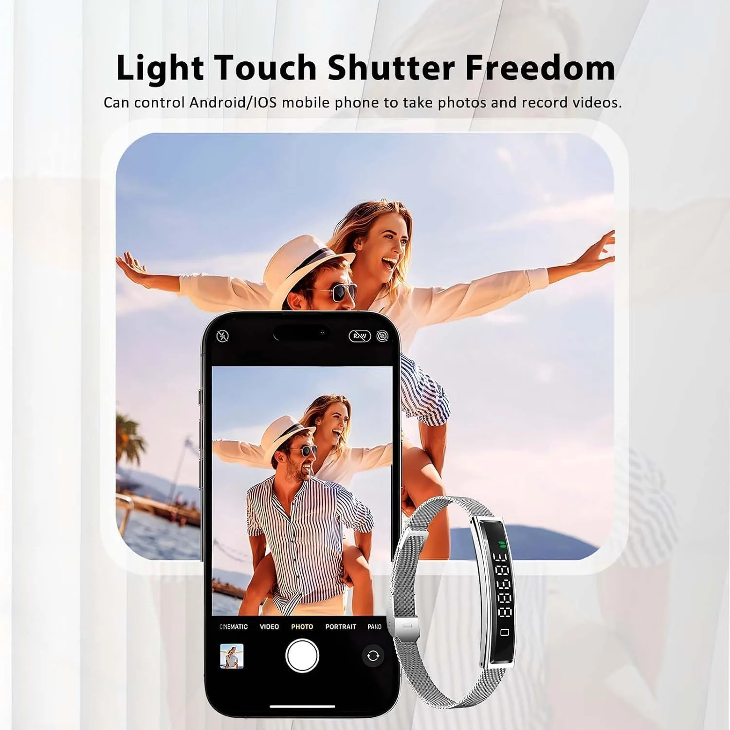 Fitness Health/Calorie Tracker with 2 Bands, Sleep Detection Bracelet