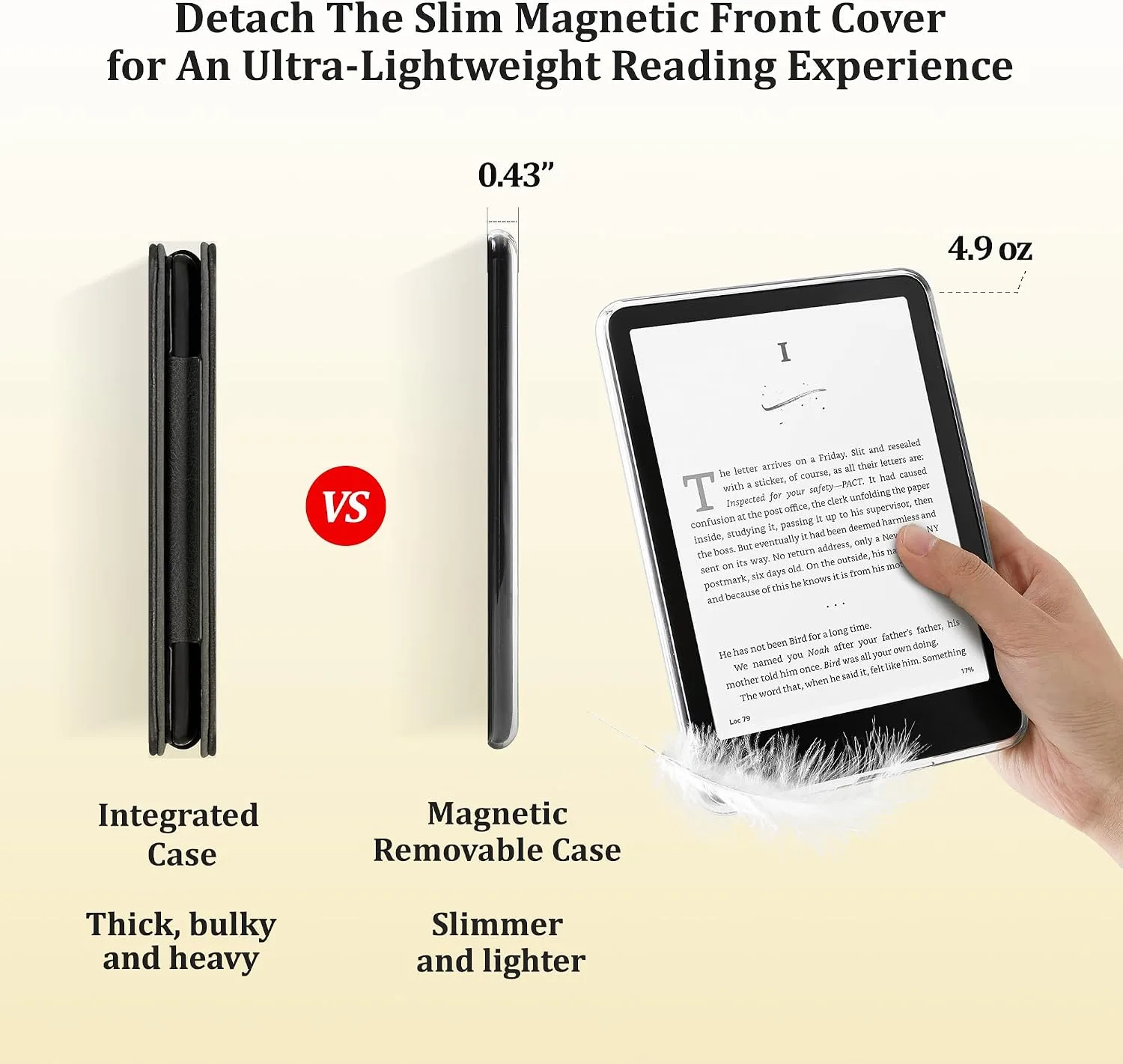 SESENSE Magnetic Case for 7'' Kindle Paperwhite 12th Gen 2024 & Colorsoft