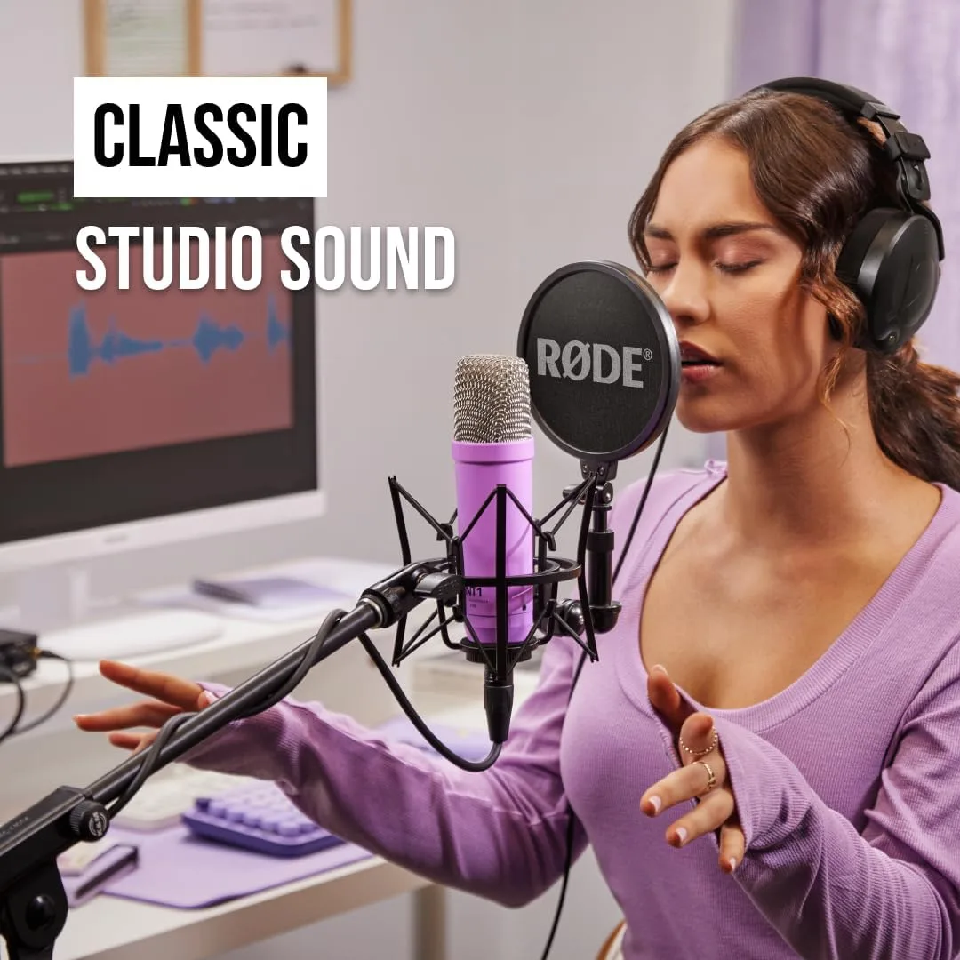 RØDE NT1 Signature Series Studio Condenser Microphone, Purple