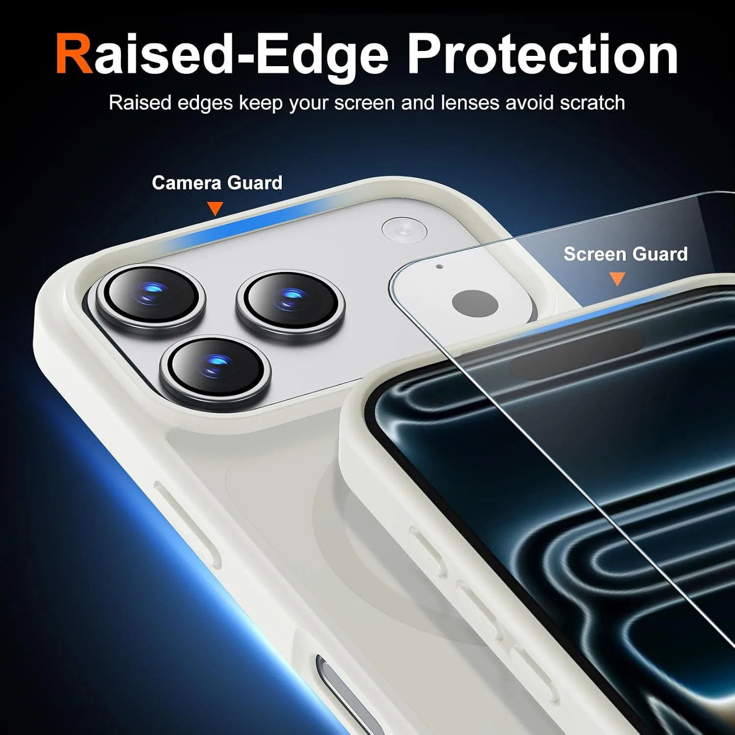 Temdan for iPhone 18 Pro Case/iPhone 17 Pro Case, Beige