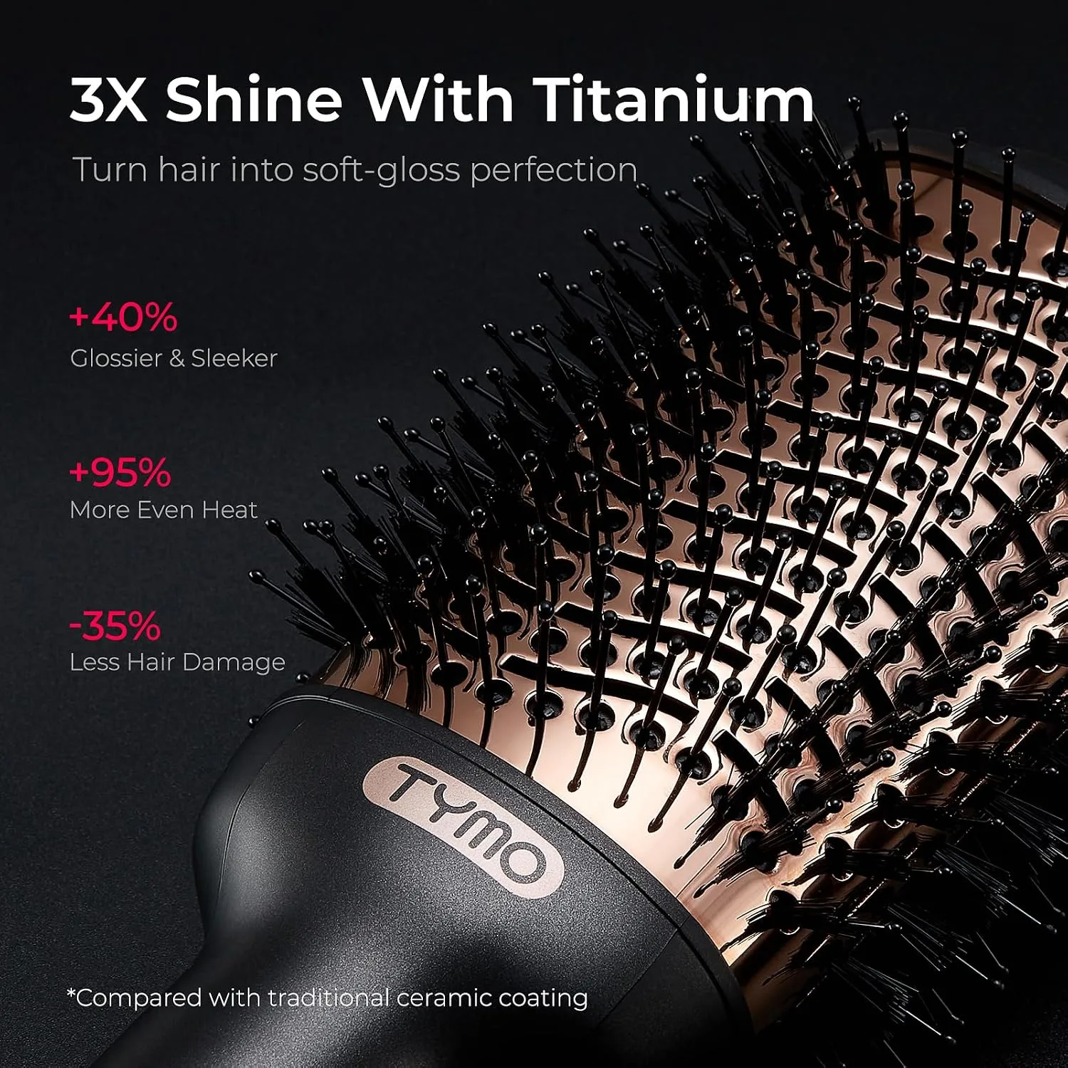 TYMO Hair Dryer Brush Blow Dryer Brush in One, 4 in 1 Hairdryer and Styler