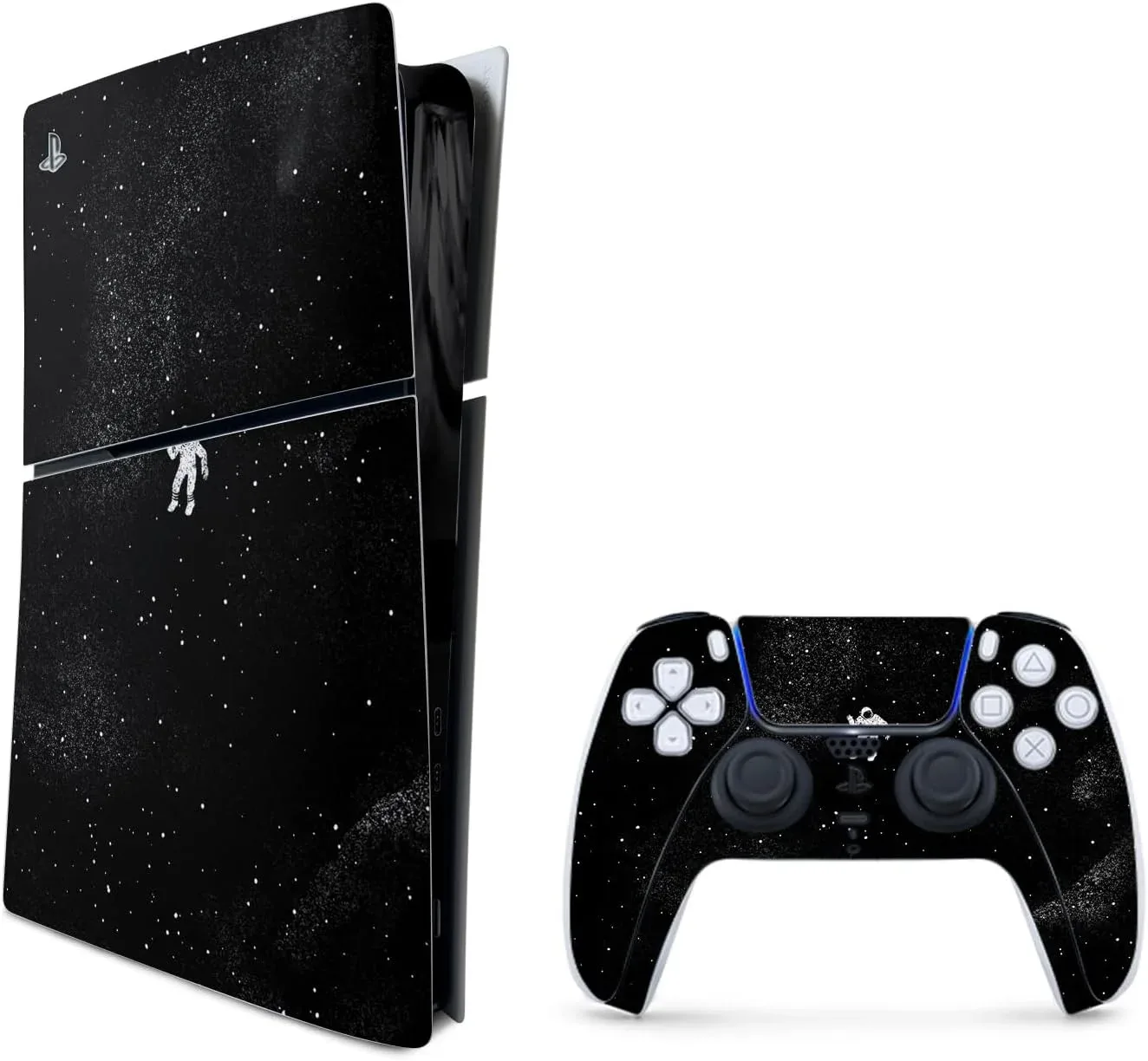 MightySkins Skin Compatible with Playstation 5 Slim Digital Edition Bundle - Gravity | Protective, Durable, and Unique Vinyl Decal wrap Cover | Easy to Apply | Made in The USA