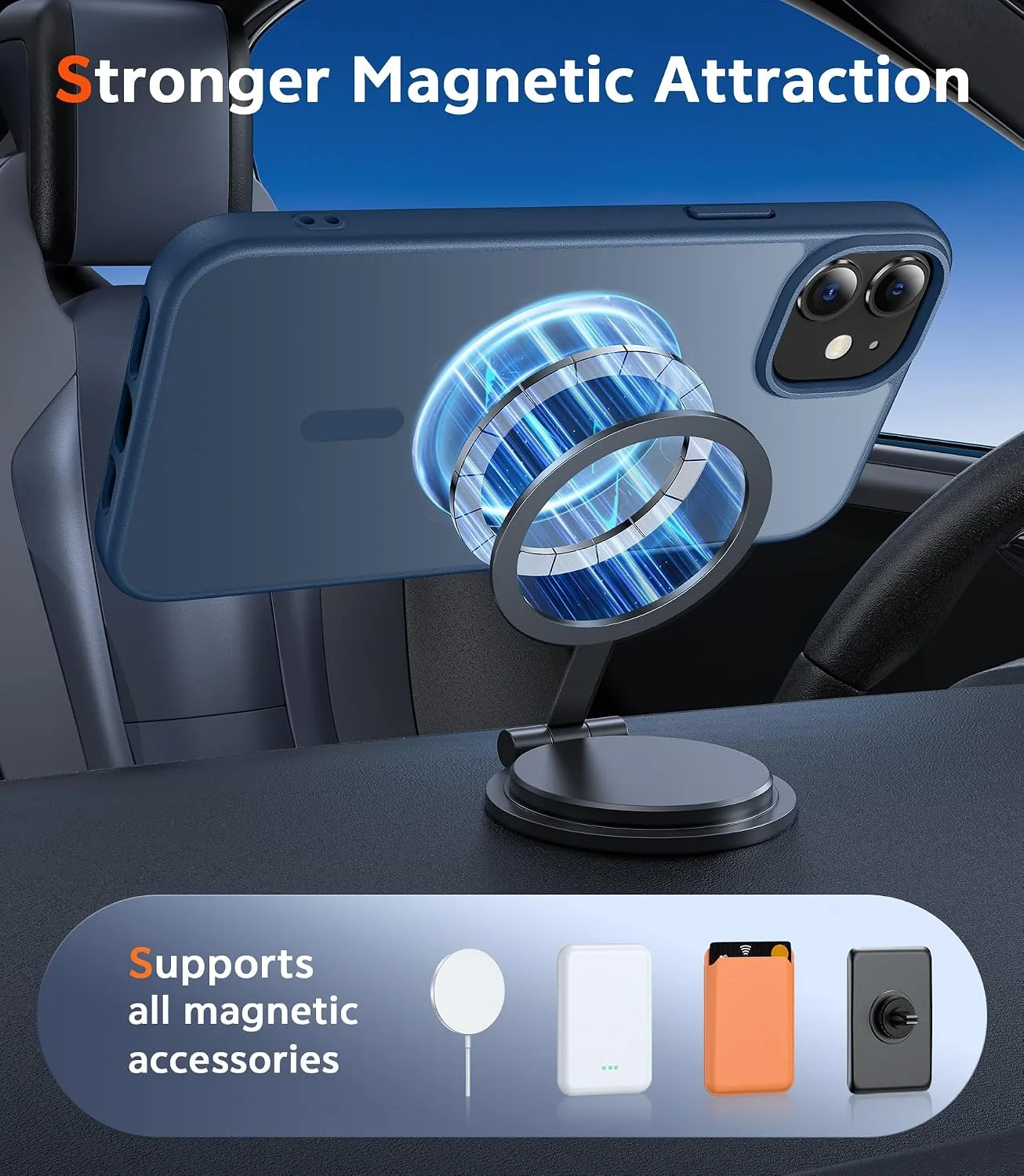 FNTCASE for iPhone 13 Mini/12 Mini Matte Case Compatible with Magsafe
