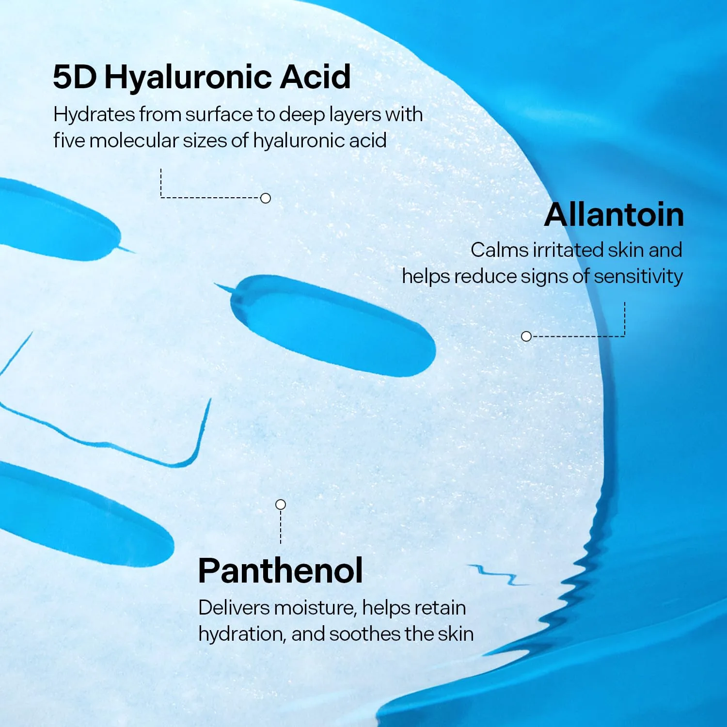 Torriden DIVE IN Hyaluronic Acid Facial Mask (10 sheets) | Deep Hydration Korean Face Sheet Mask | Panthenol & Allantoin | Korean Skincare Mask