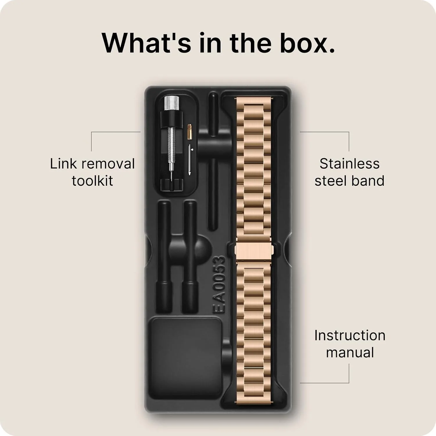 Fullmosa 20mm Quick Release Metal Watch Band for Garmin Samsung