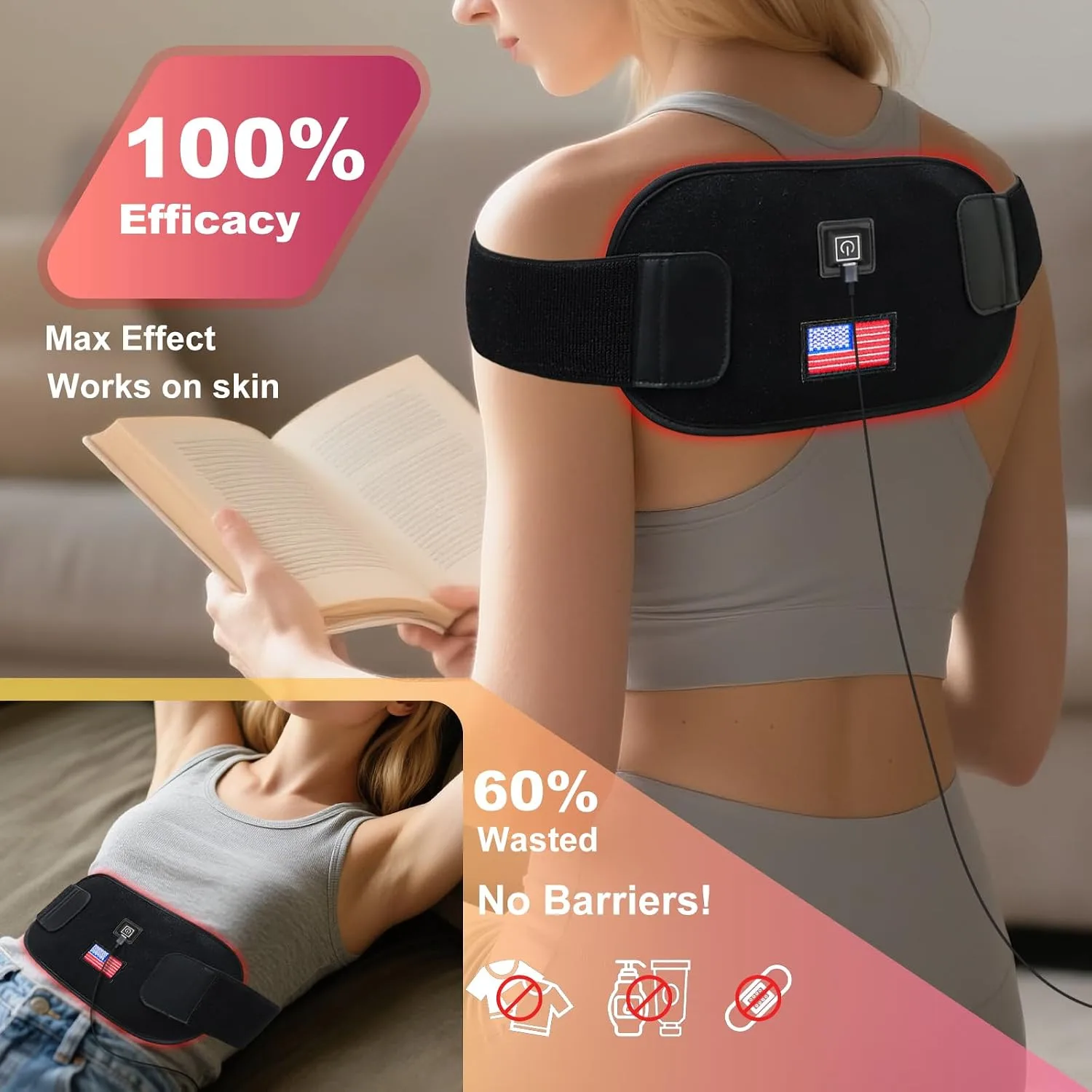 Red-Light-Therapy-for-Body,2026 Upgraded 4 Modes Near Infrared Light | High-Efficiency Spherical Lamp Dual-Wave LEDs(660nm&850nm)for Body Pain Relief,Corded-electric for Effective Therapy(12.4*6.1IN)