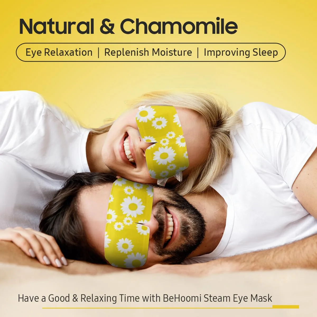 BeHoomi 30Packs Steam Eye Mask, Heated Eye Mask for Dry Eyes, Chamomile