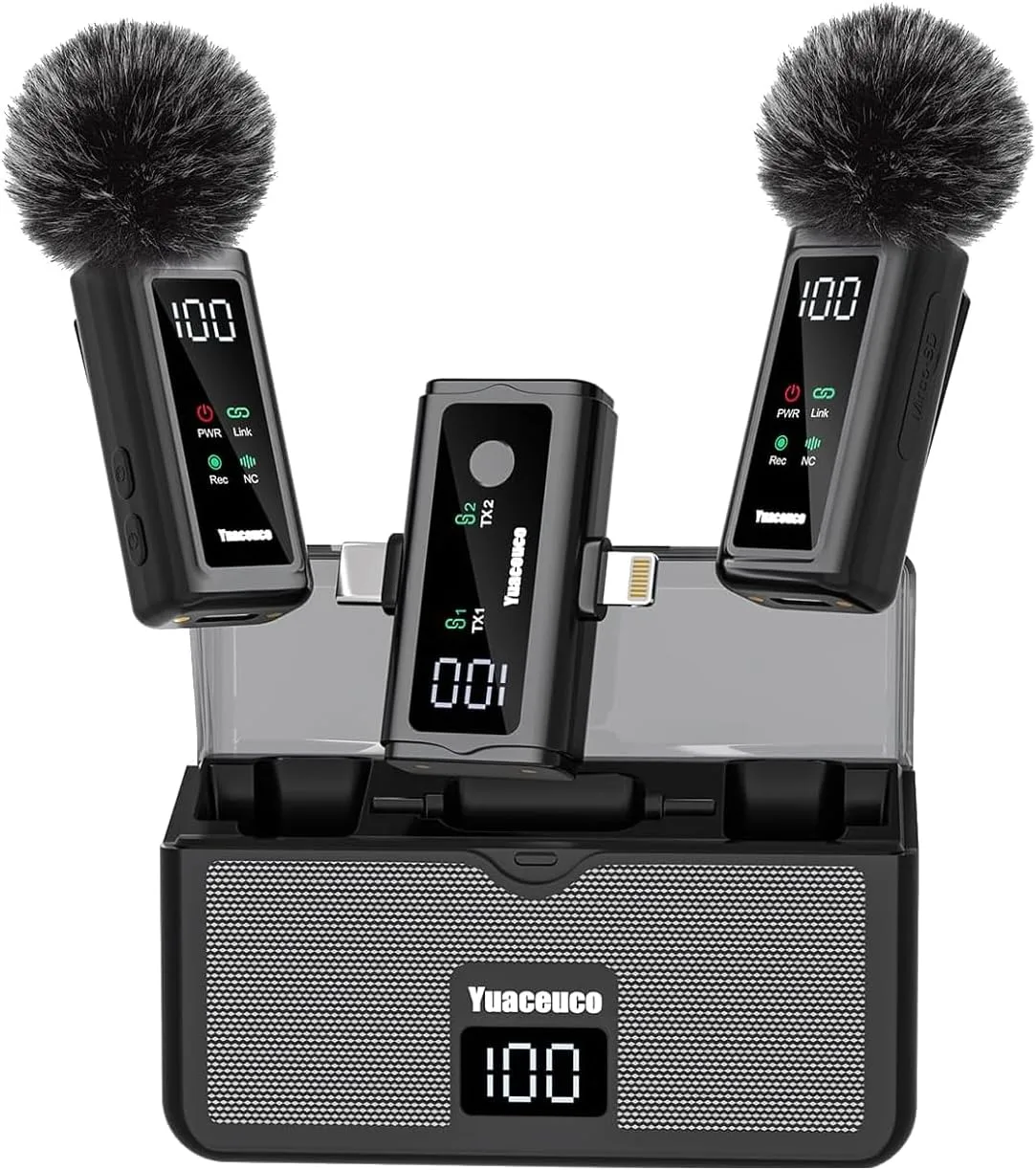Wireless Lavalier Microphone for Phone Laptop Camera
