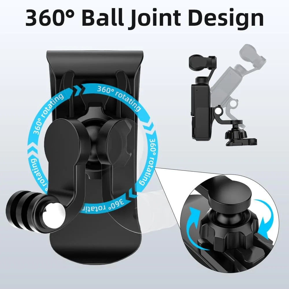 360° Adjustable Car Sun Visor Mount for DJI Osmo Pocket 3
