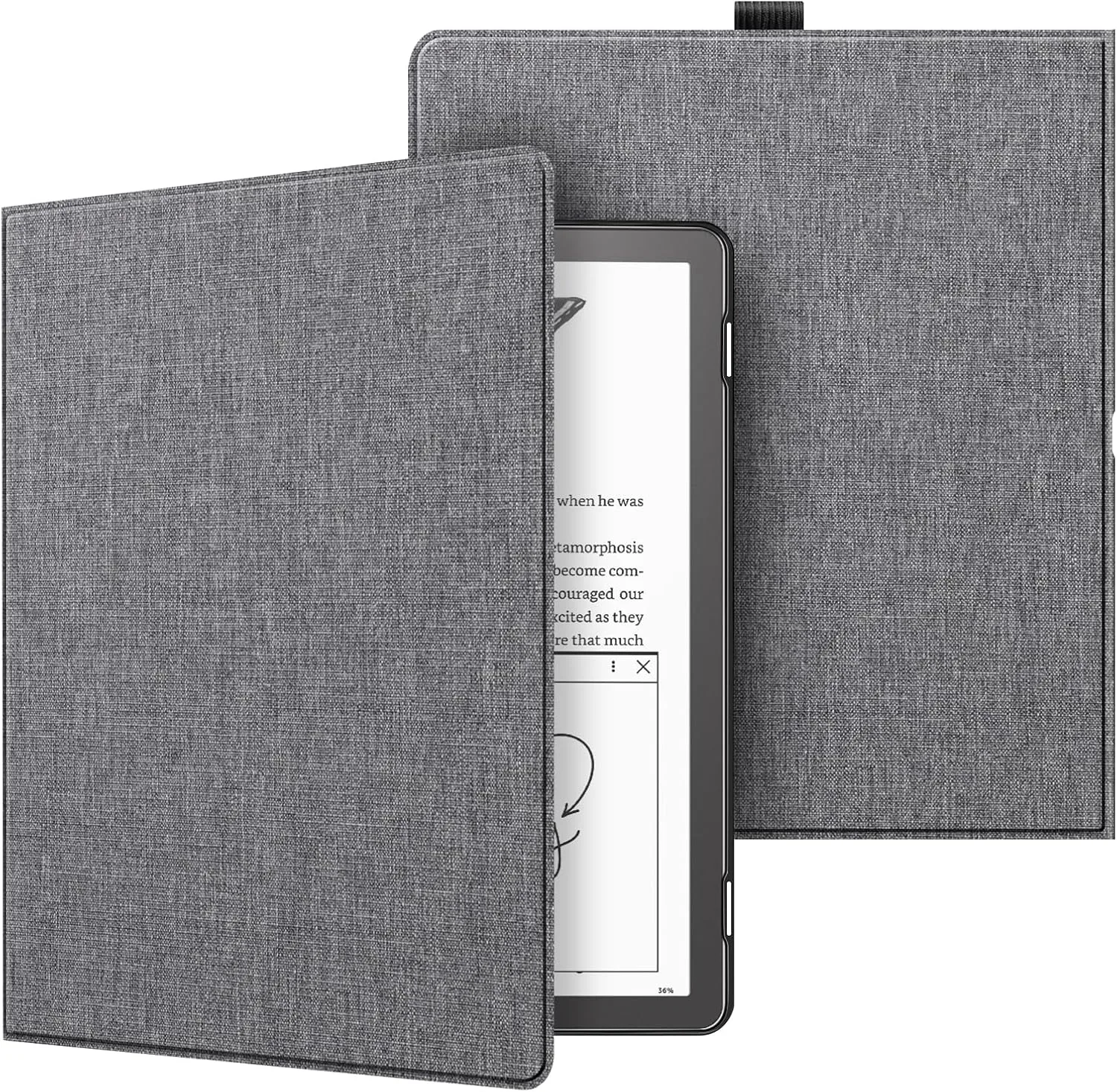 Fintie Slimshell Case for 10.2" Kindle Scribe 2024/2022, Gray