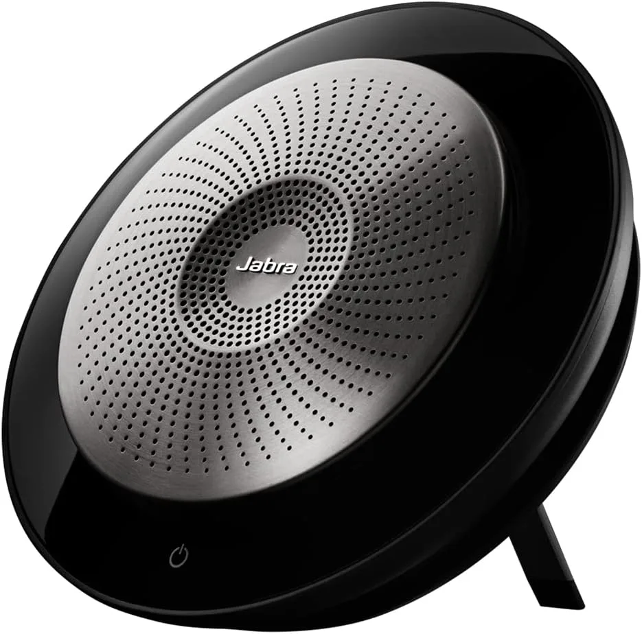 Jabra Speak 710 MS Wireless Bluetooth Speakerphone with Link 370 USB Adapter – Portable Conference Speaker for Holding Meetings Anywhere with Immersive Sound - Certified for Microsoft Teams
