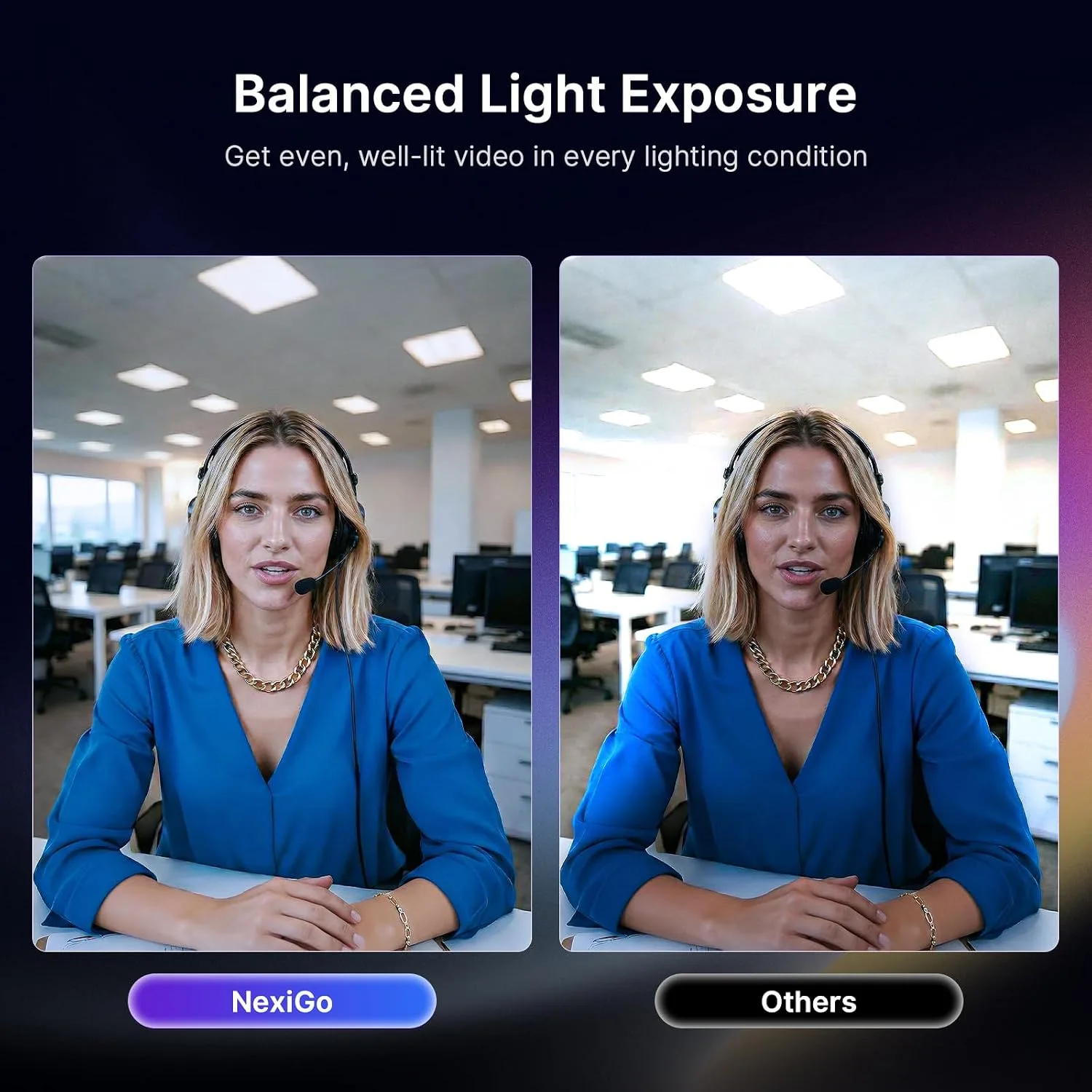 NexiGo N960E Plus 4K Webcam with Ring Light & RF Remote, ToF Autofocus, OSD Menu, 1080p 60FPS, 4X Digital Zoom, Noise-Canceling Mics, Privacy Cover, USB Web Camera for Streaming, Video Calls& Meetings