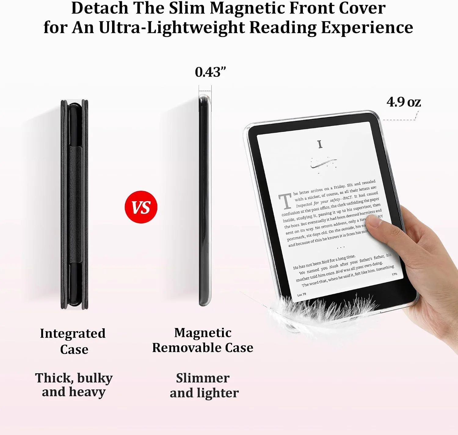 SESENSE Magnetic Case for 7'' Kindle Paperwhite 12th Gen 2024 & Colorsoft