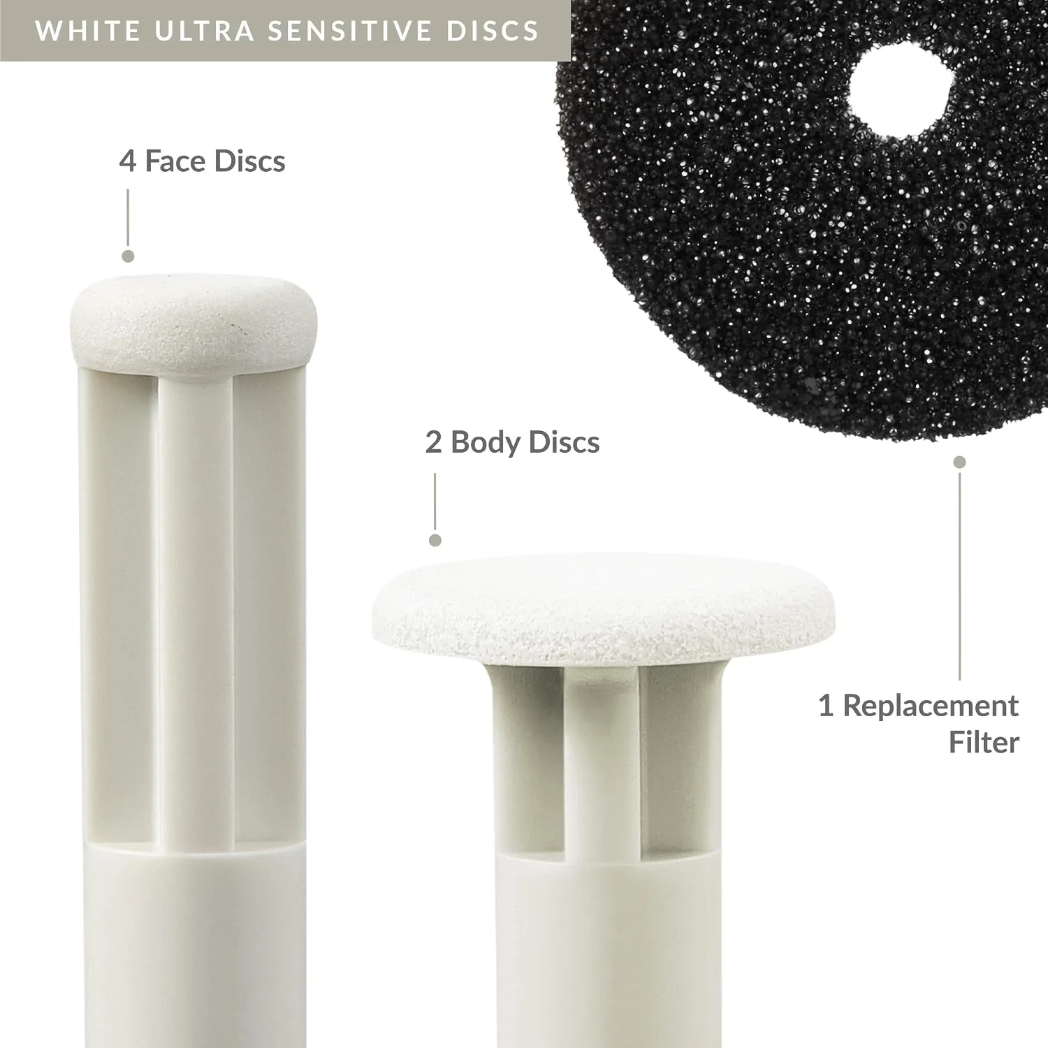PMD Personal Microderm Replacement Discs - Includes 6 Discs and 1 Filter - For Use With Classic, Plus, Pro, Man, and Elite