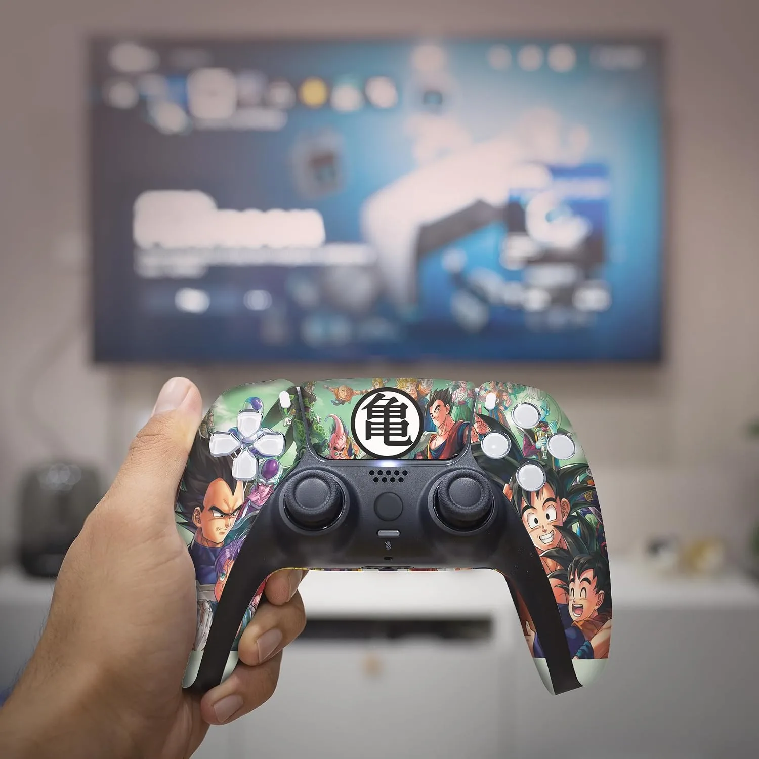 D. B. Z. FAMM Custom PS-5 Controller Wireless compatible with Play-Station 5 Console by BCB Controllers | Proudly Customized in USA with Permanent HYDRO-DIP Printing (NOT JUST A SKIN) (MODDED)