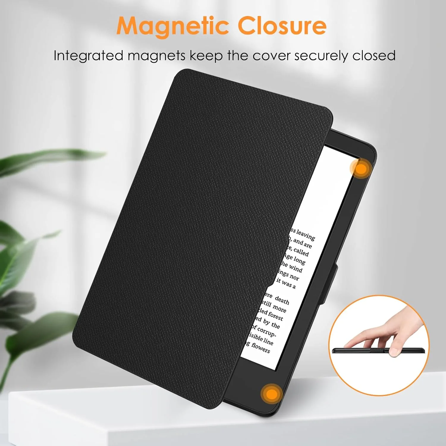 Fintie Slimshell Case for 6" Kindle 2024/2022 11th Generation, Black