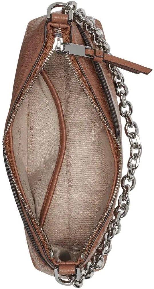 Calvin Klein Women's Zoe Top Zip Chain Crossbody