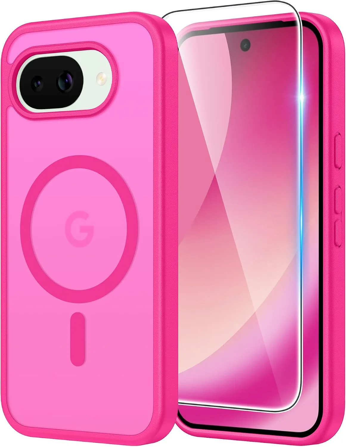 FNTCASE for Google Pixel 10a Case Matte Magnetic with Screen Protector