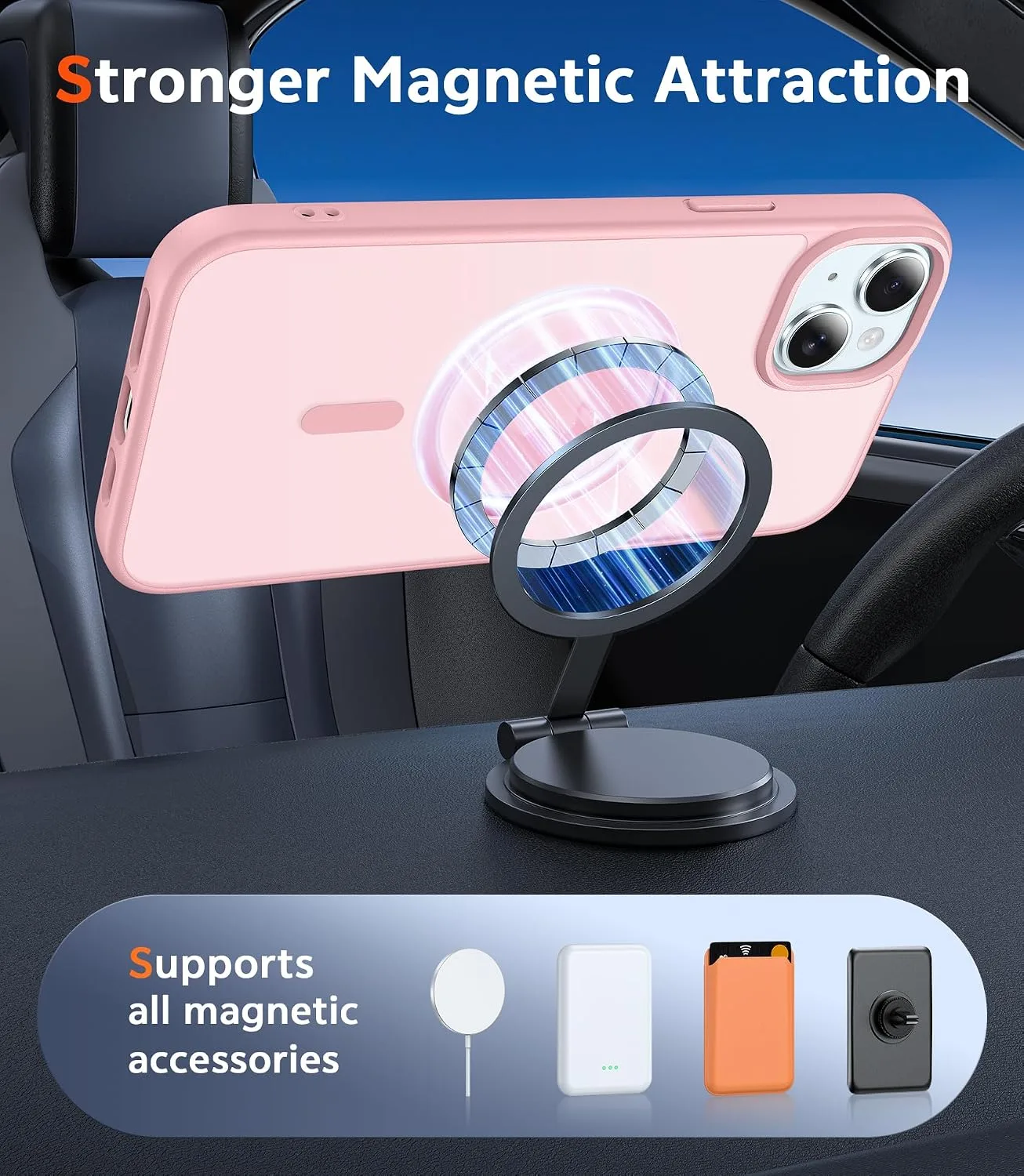 FNTCASE for iPhone 14 Plus Case Compatible with Magsafe Matte Phonecase