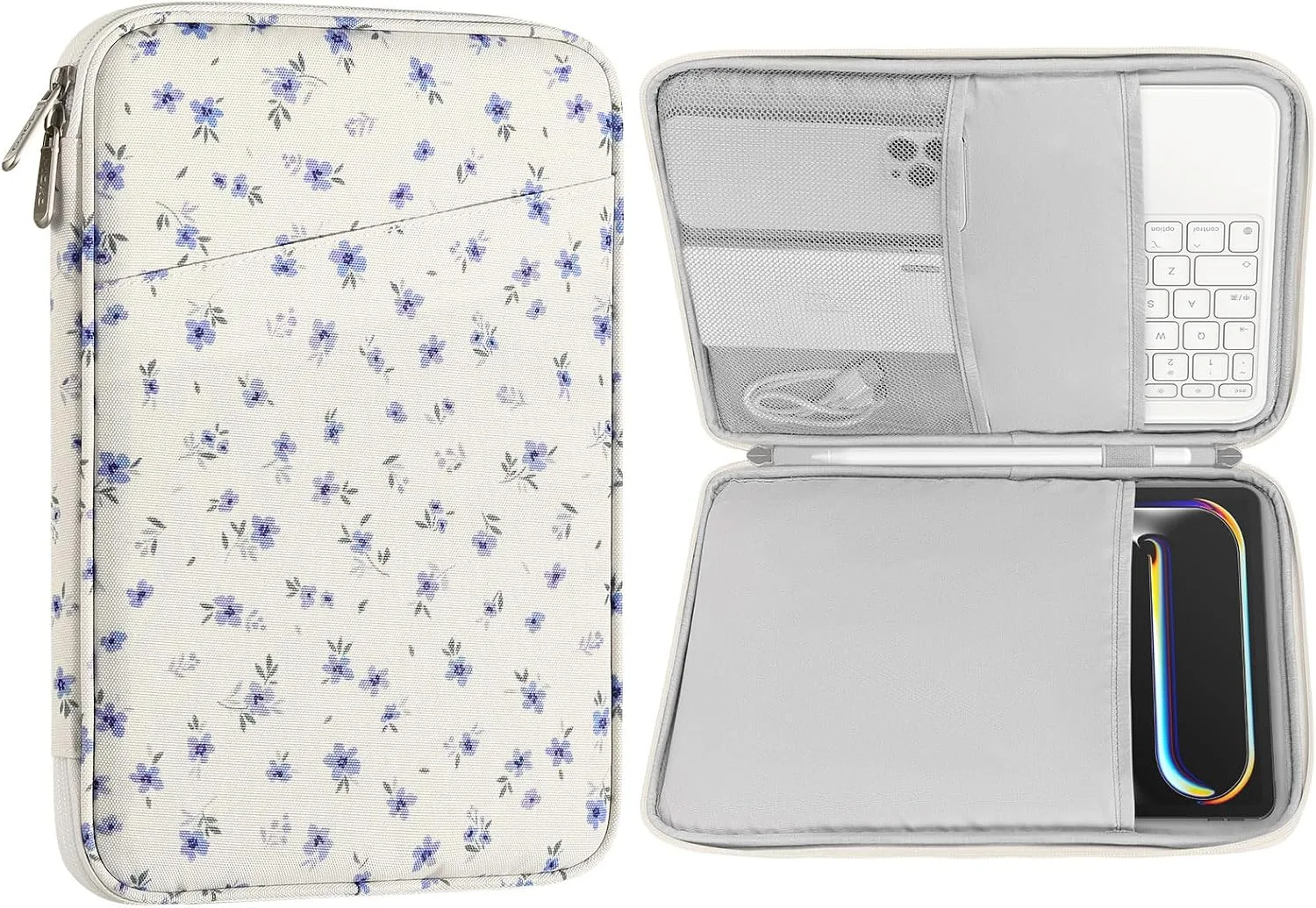 Funda para tablet MoKo 9-11 pulgadas con bolsillo para accesorios